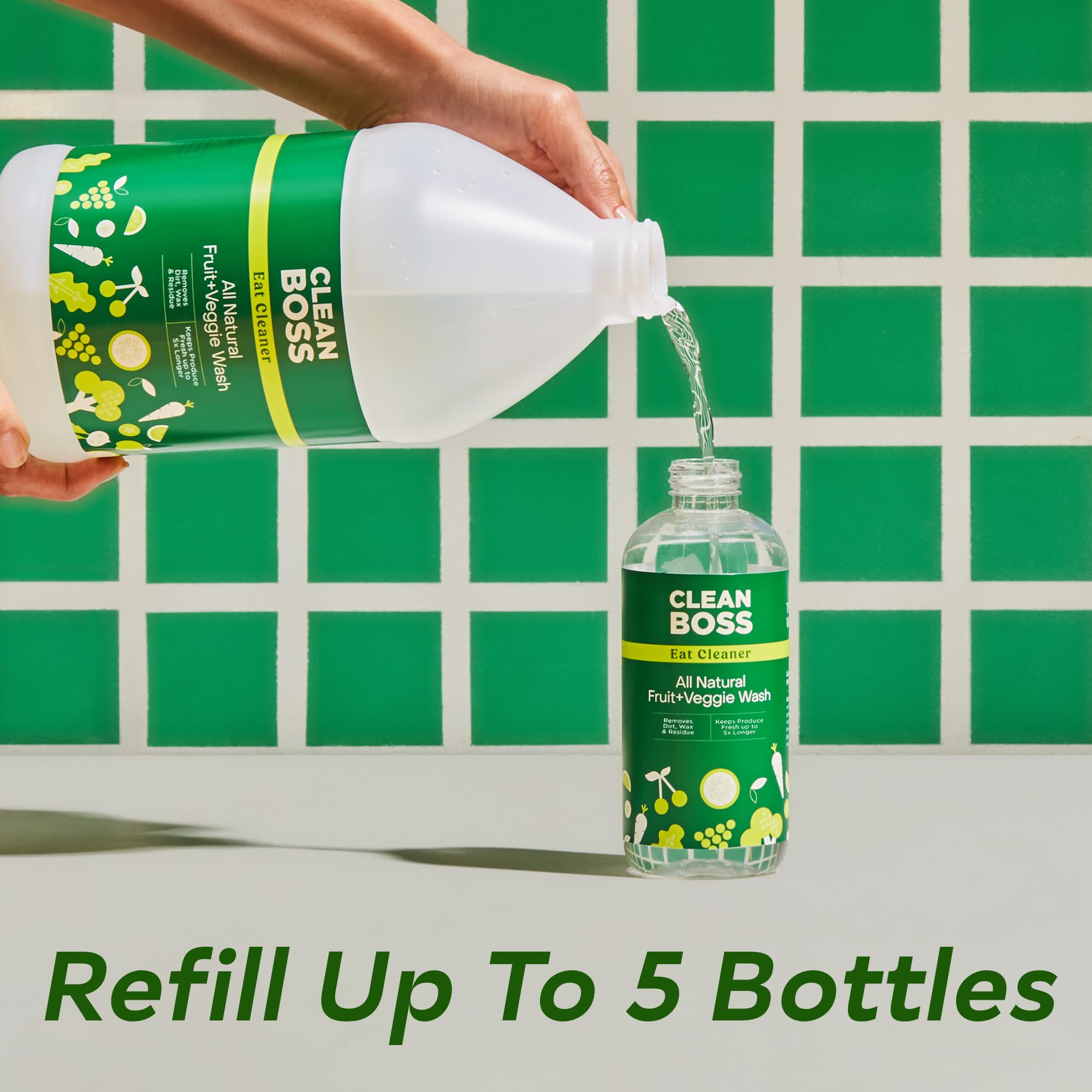 Eat Cleaner Refill for Fruit & Veggie Wash - CleanBoss

