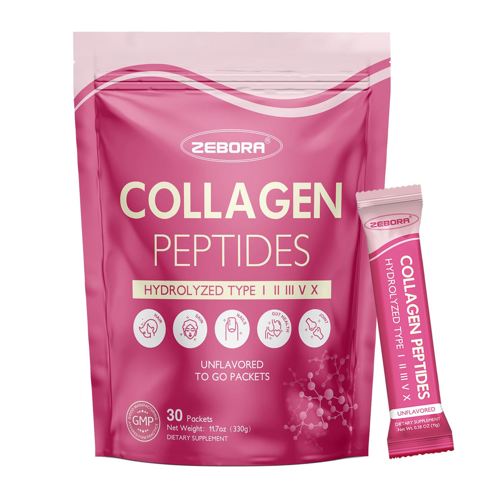 ZEBORA Collagen Peptides Powder for Skin Hair Nails

