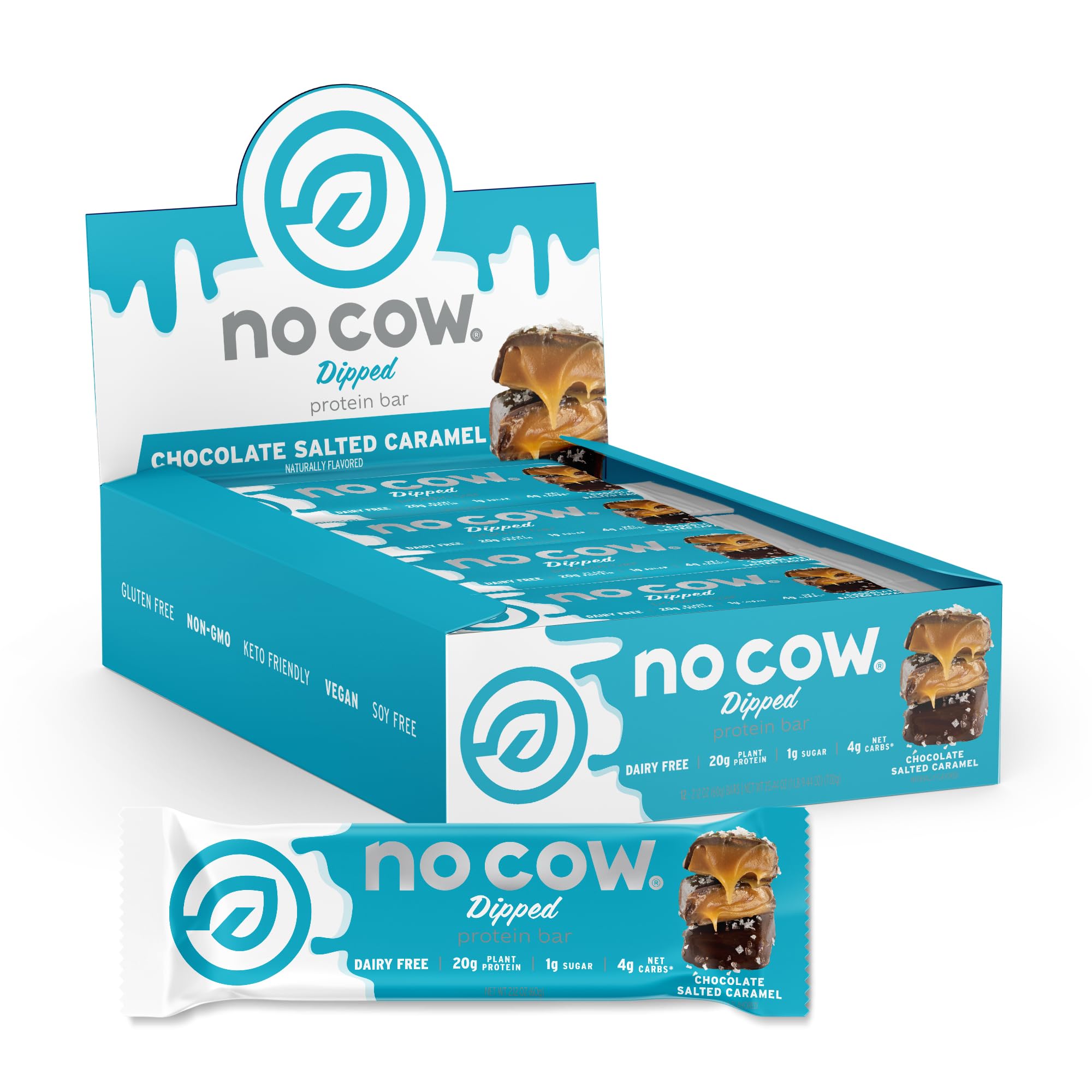 No Cow Vegan Protein Bars – Plant Based, Gluten Free, Dairy Free