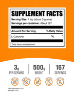 BulkSupplements L-Citrulline Powder - Gluten Free Unflavored

