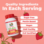 MARYRUTH'S Vitamin D3 + B12 Gummies | Immune & Bone Support

