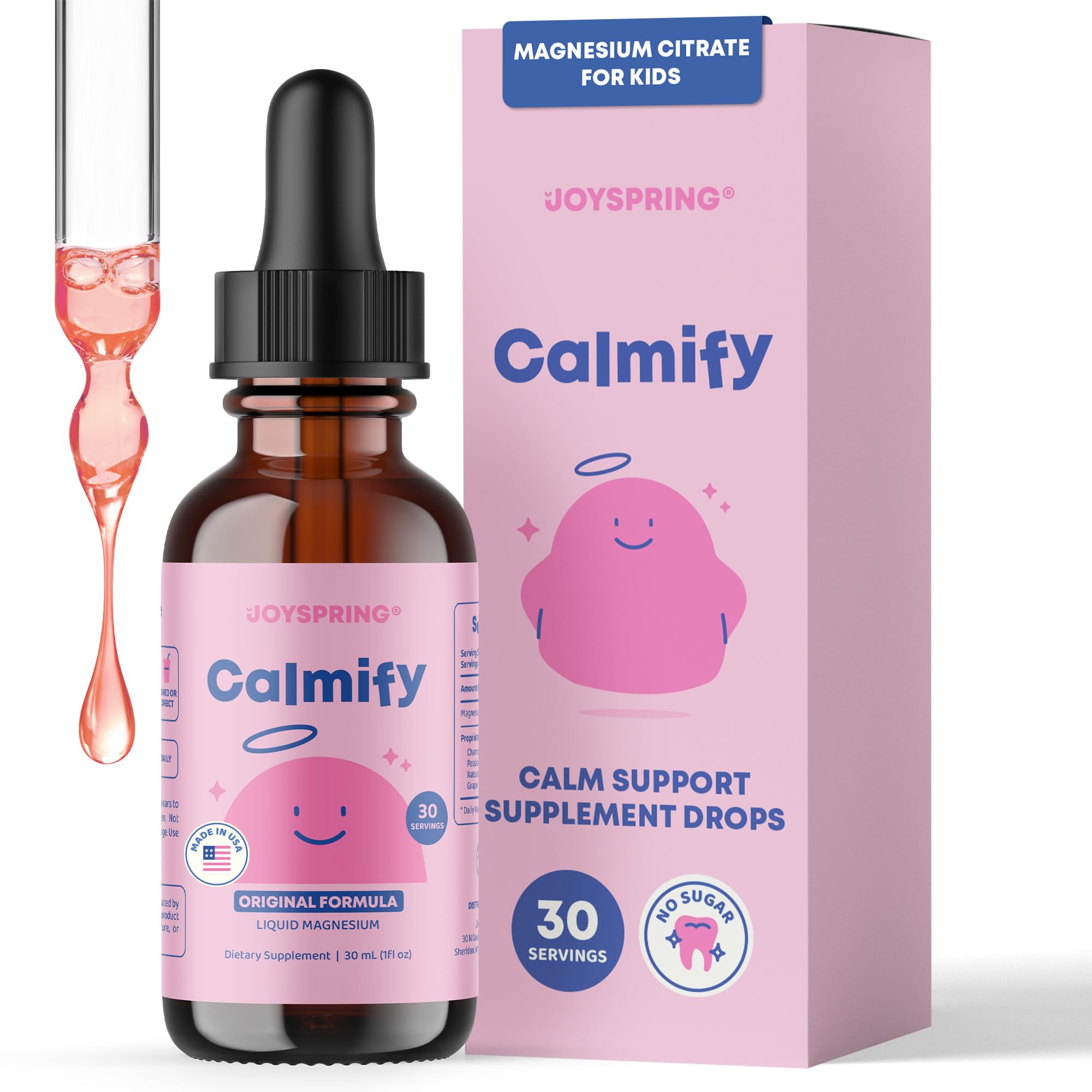 JoySpring Calmify Magnesium Citrate Liquid for Kids

