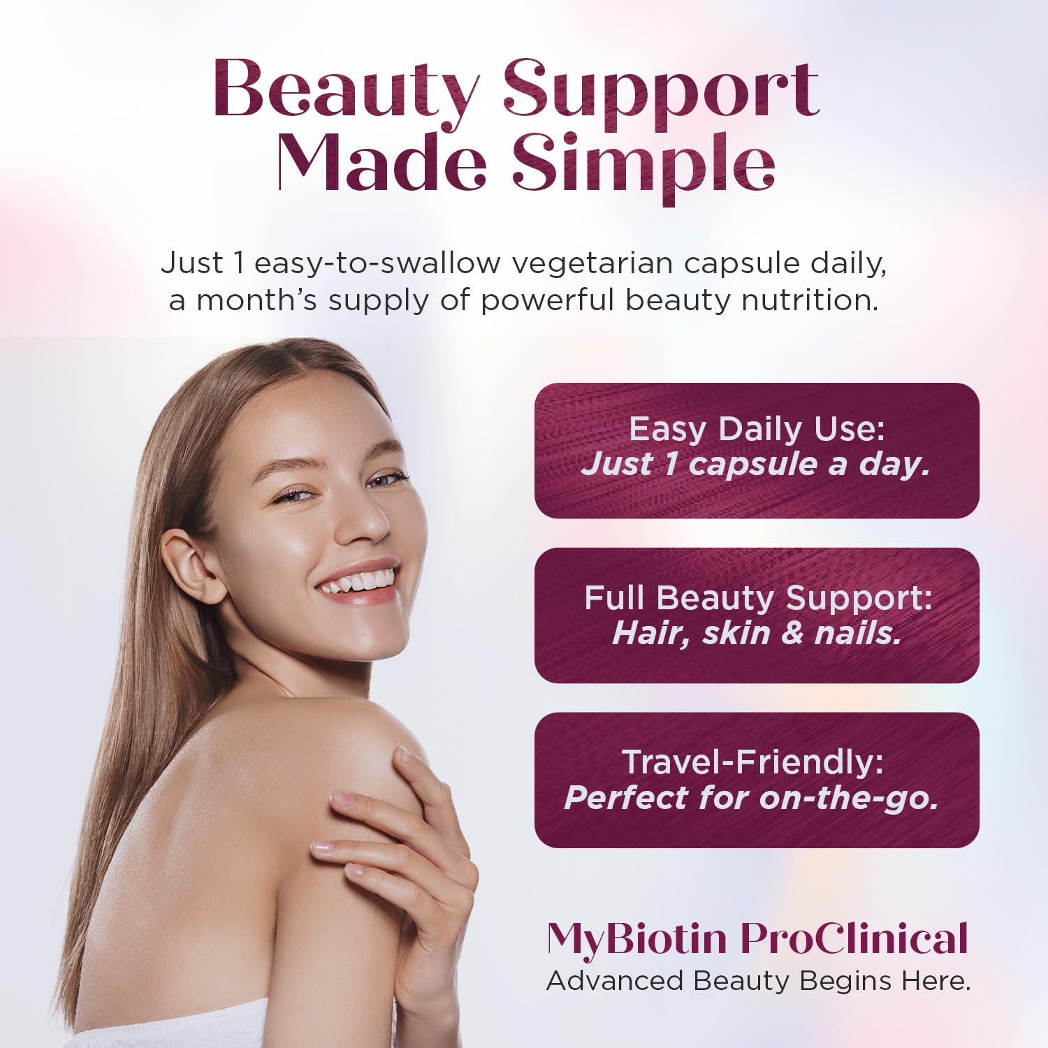 MyBiotin ProClinical MB40X Biotin with Astaxanthin for Hair


