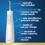 Waterpik Cordless Gem Water Flosser 5100 WF-27

