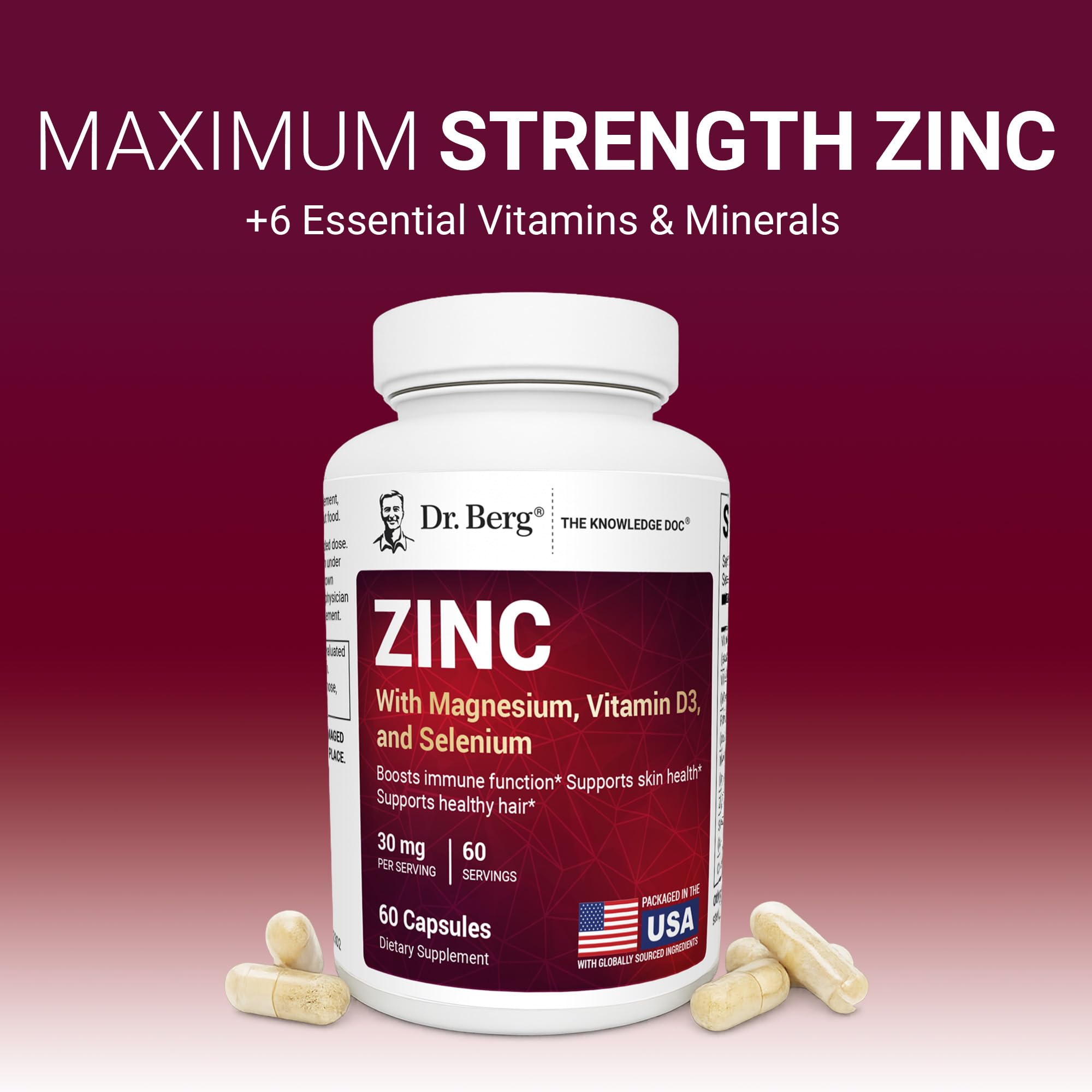 Dr. Berg Zinc Supplement for Immune Support | Daily Wellness

