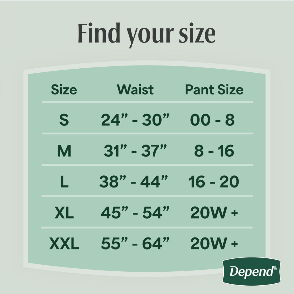 Depend Fresh Protection Womens Incontinence Underwear

