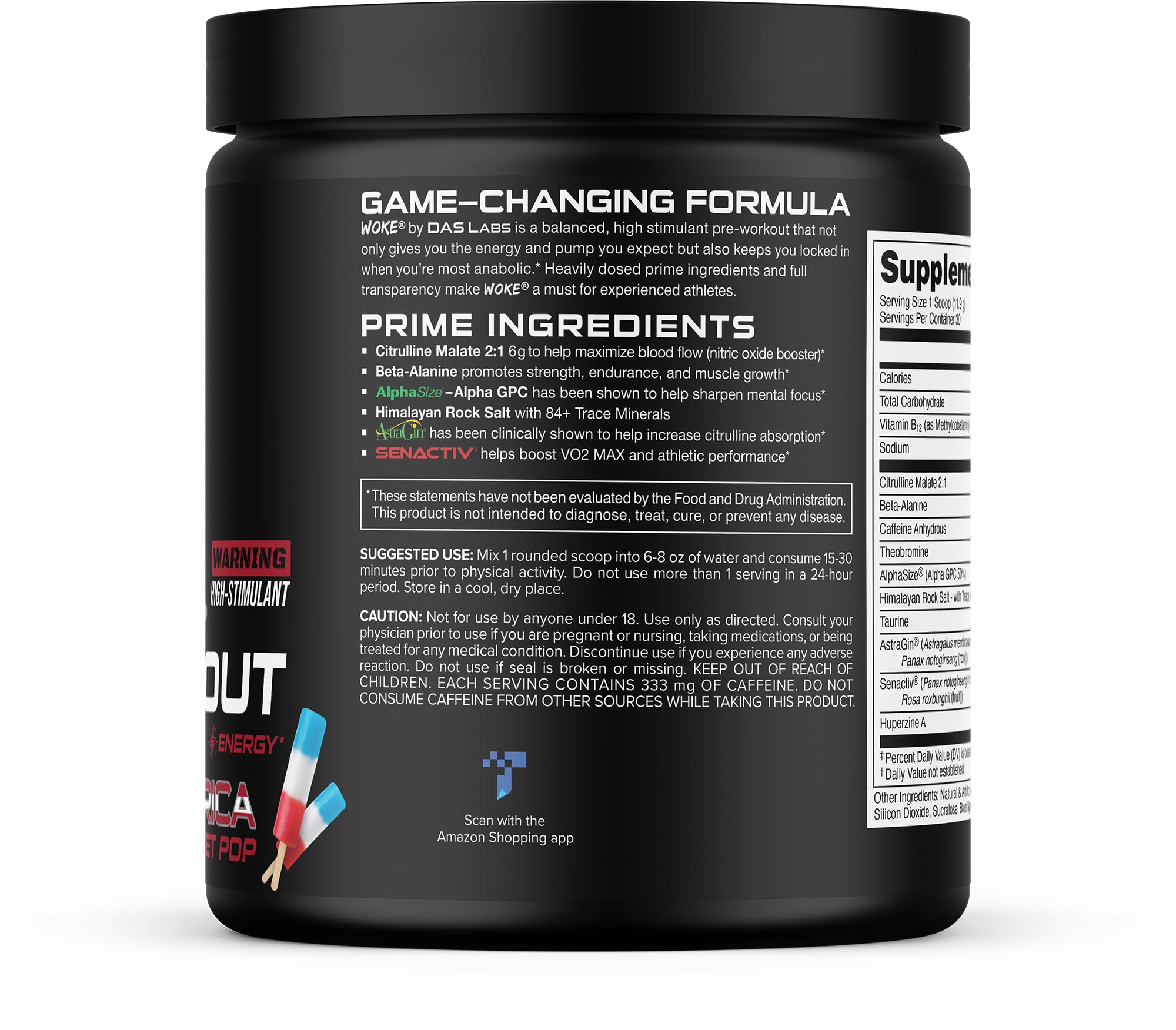 Bucked Up Woke High Stim Pre Workout | Focus & Pump

