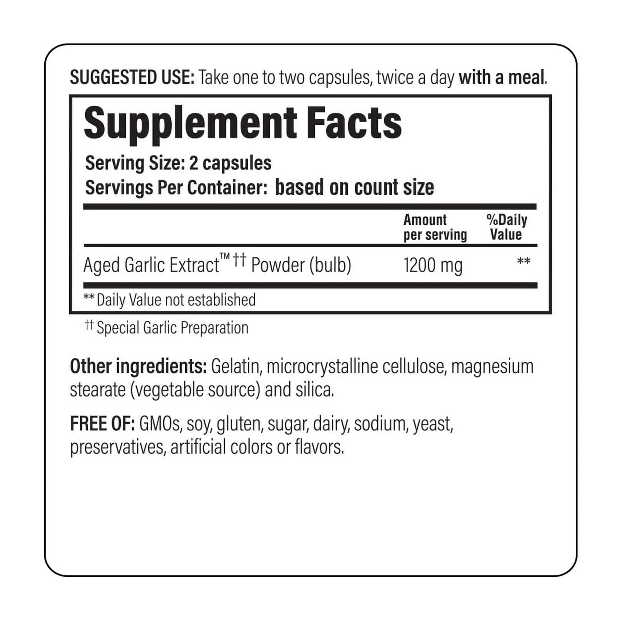 Kyolic Aged Garlic Extract Formula 200 Reserve

