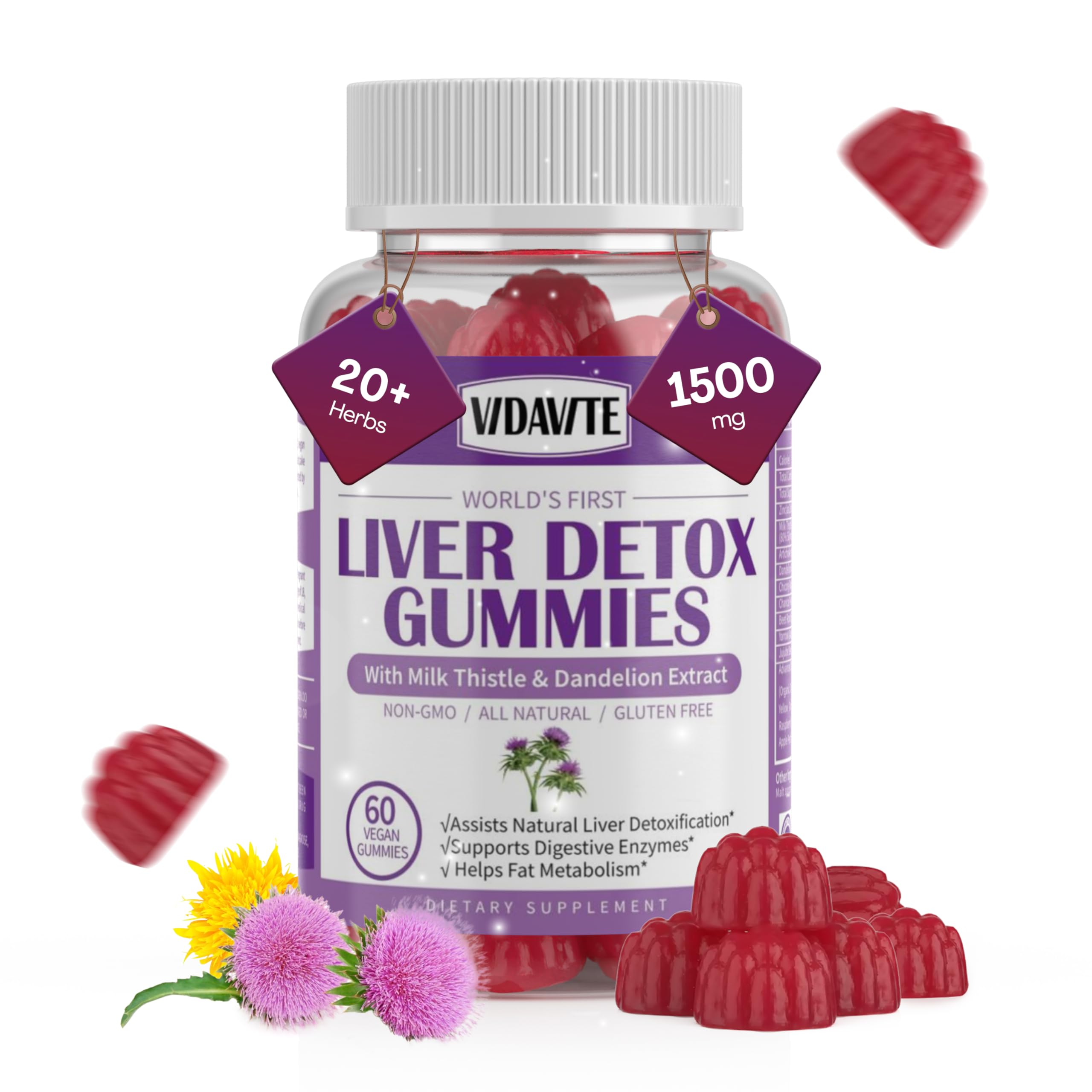 VIDAVITE Liver Support Gummies – Sugar-Free Detox

