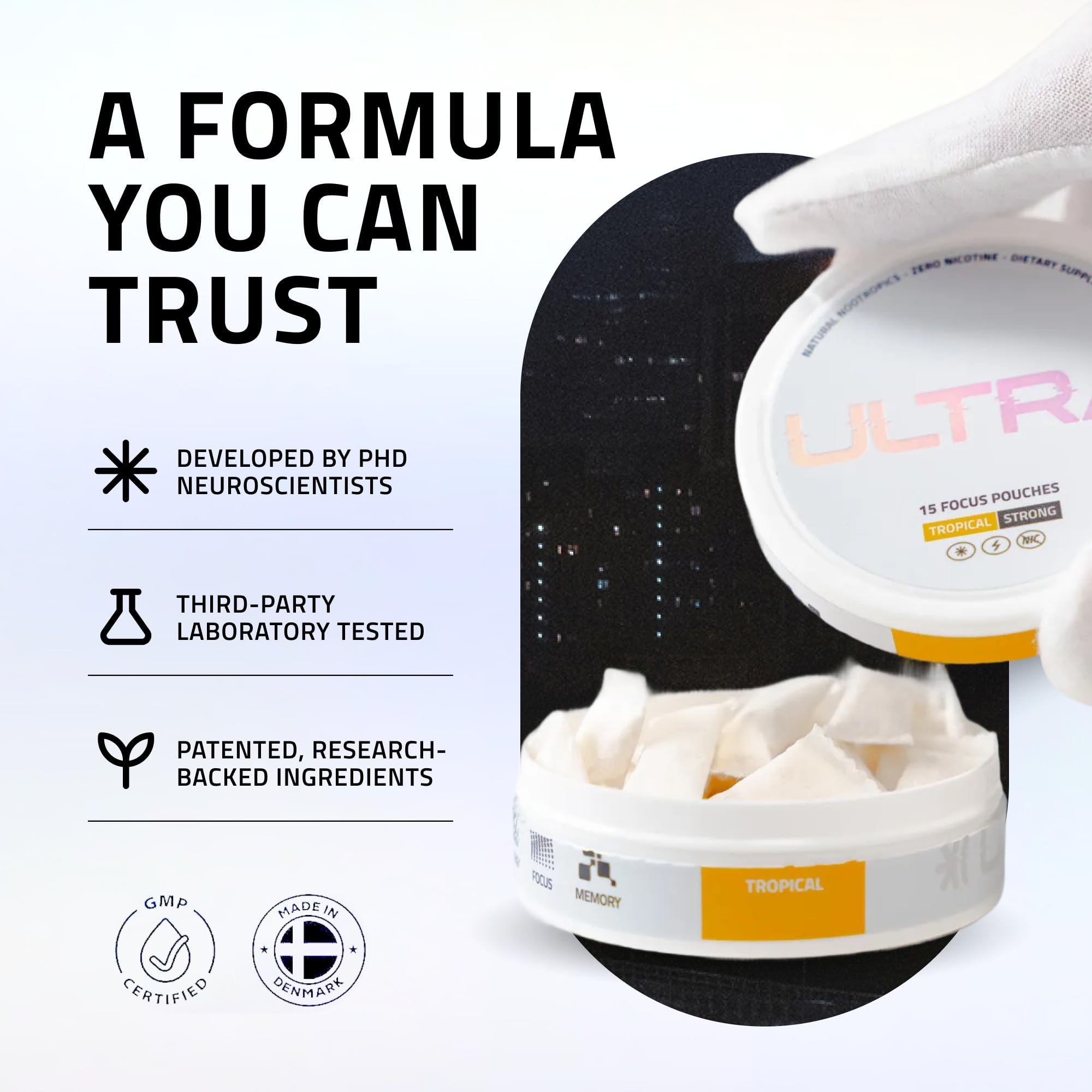 Enfinity Ultra Focus Pouches Nicotine-Free & Caffeine-Free


