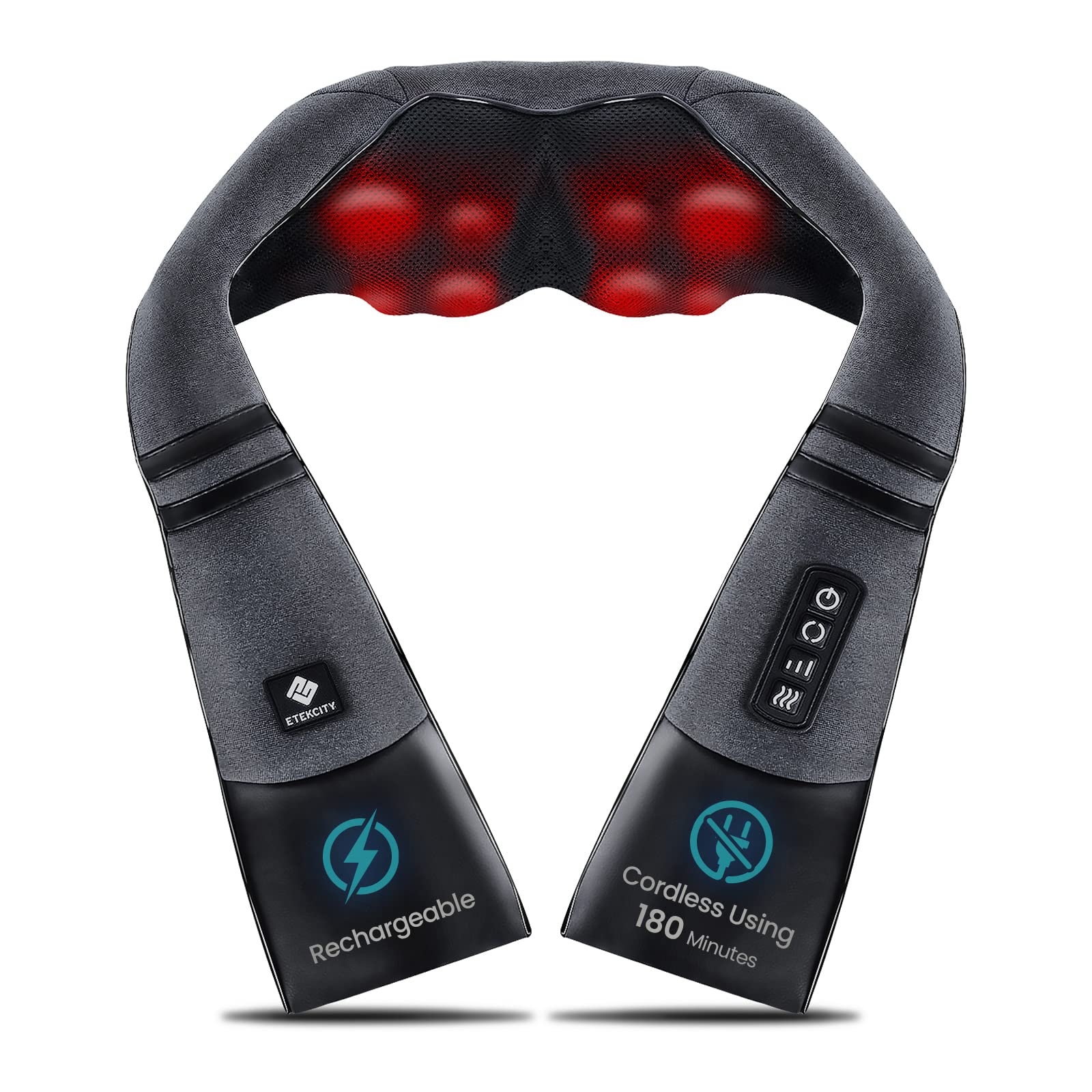 Etekcity Cordless Shiatsu Neck Massager with Heat

