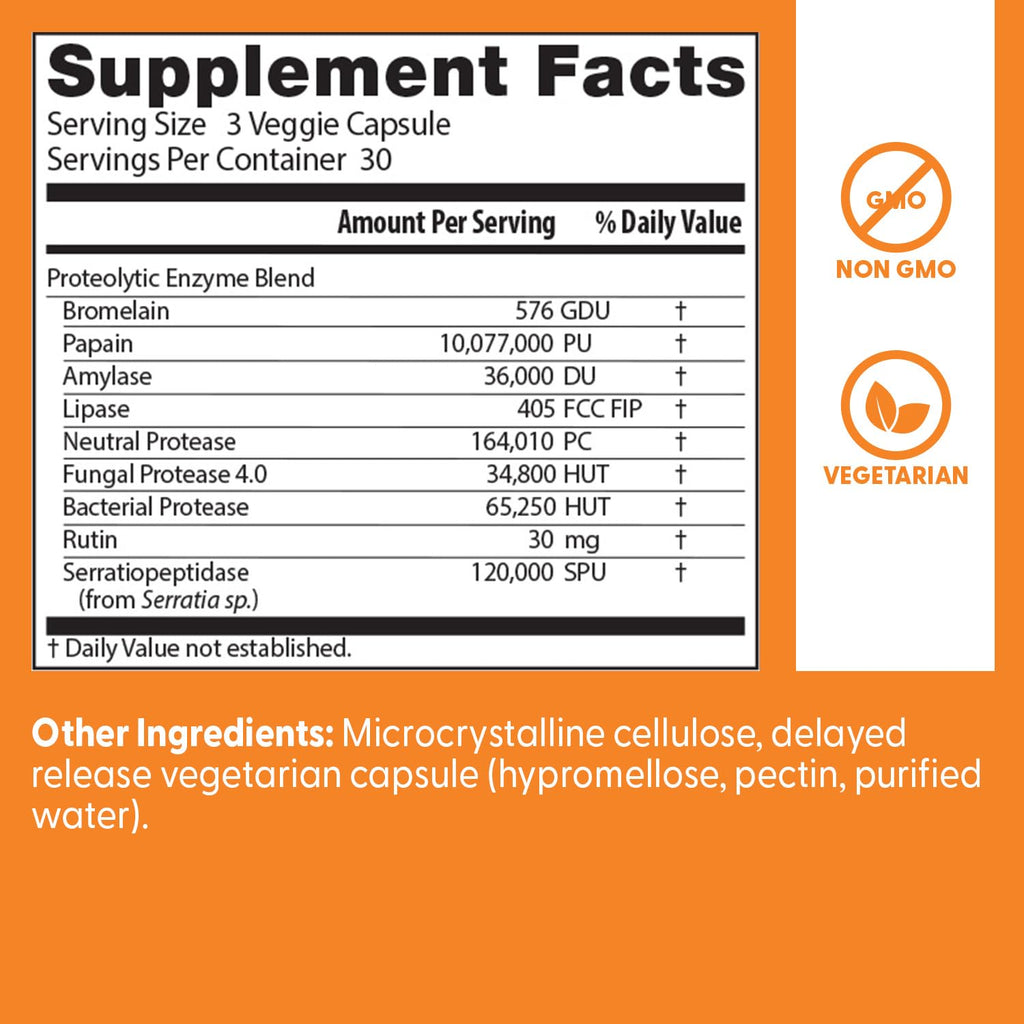 Doctor's Best Proteolytic Enzymes - Digestive Support

