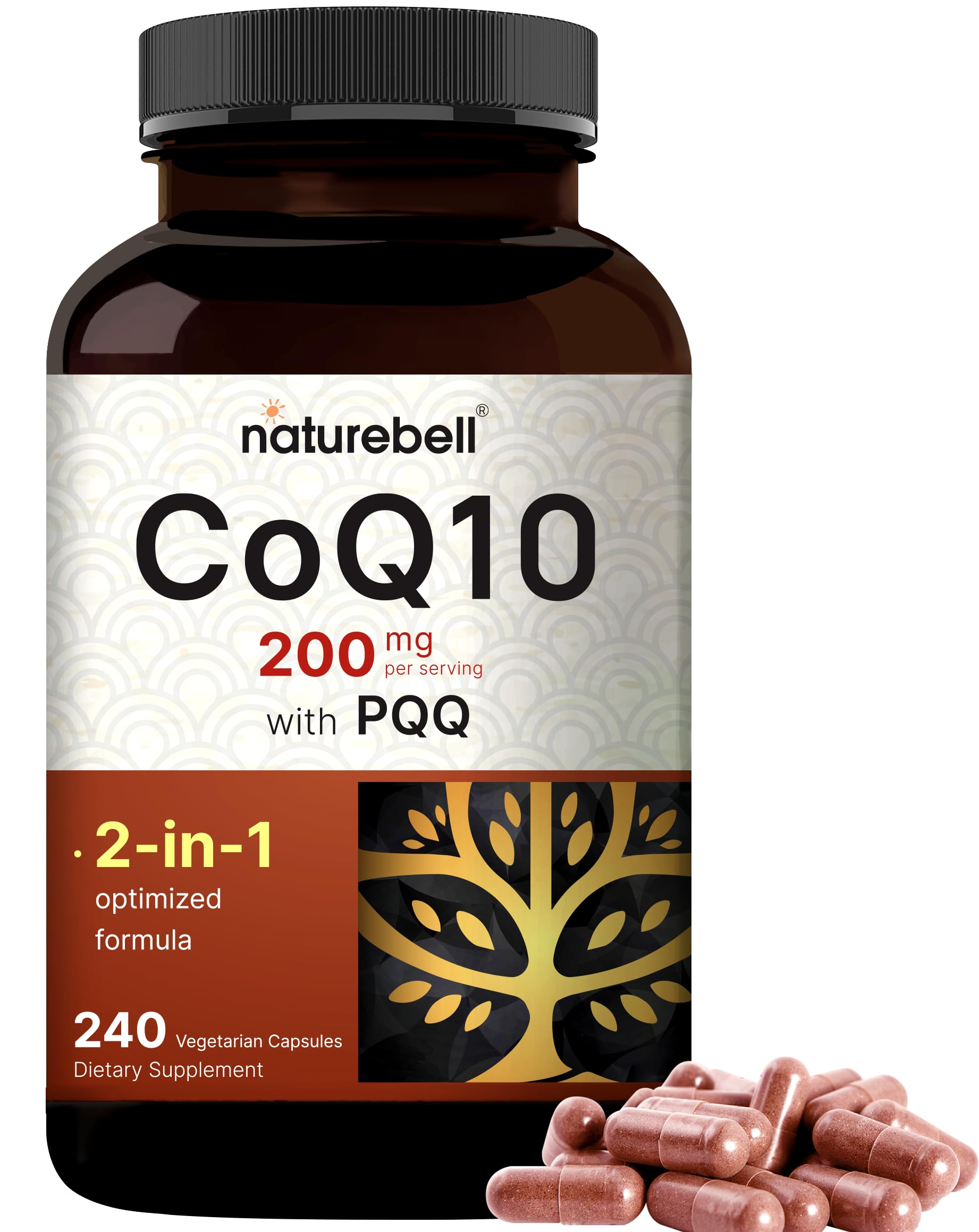 NatureBell Coenzyme Q with PQQ High Absorption Supplement

