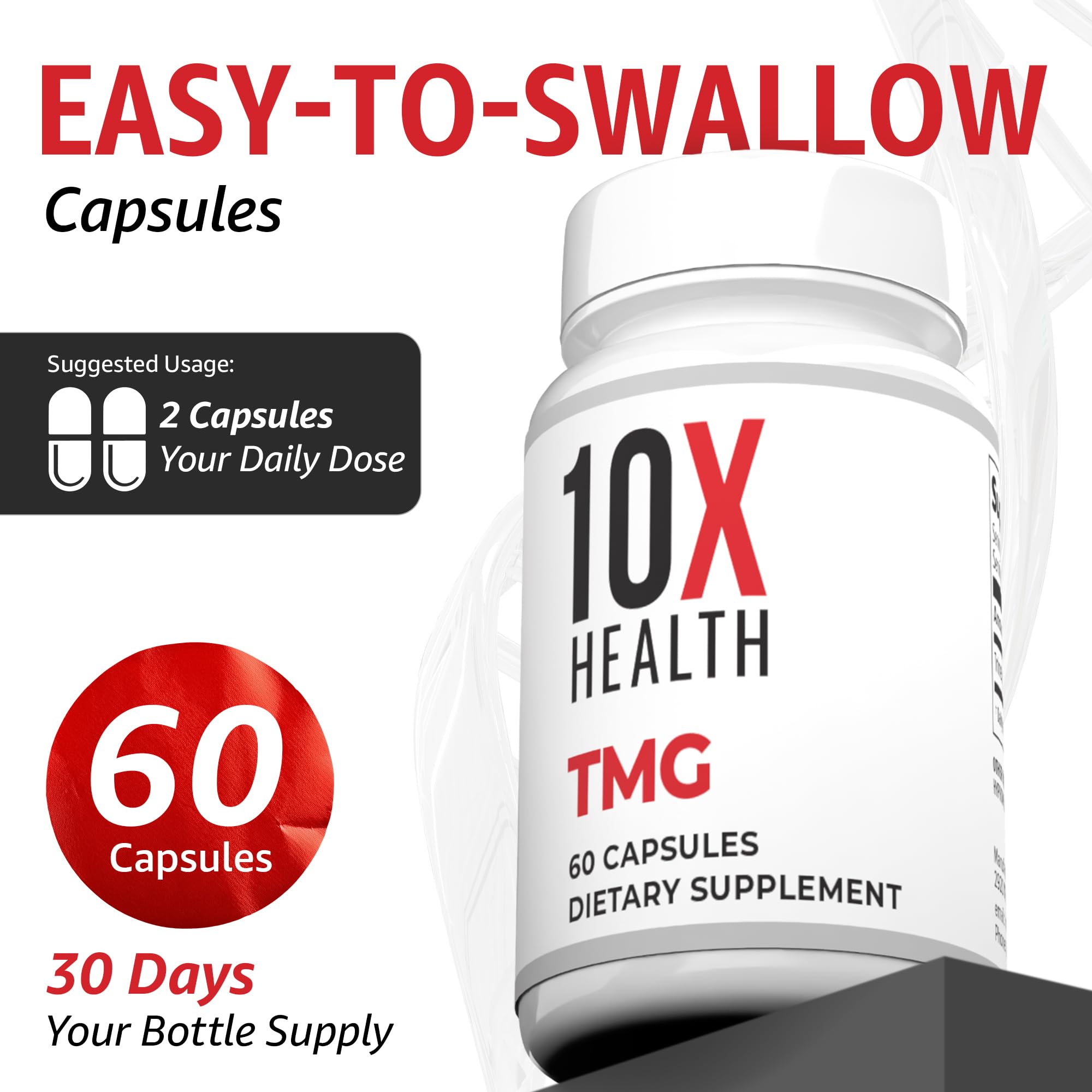 10X Health TMG Dietary Supplement for Liver and Heart

