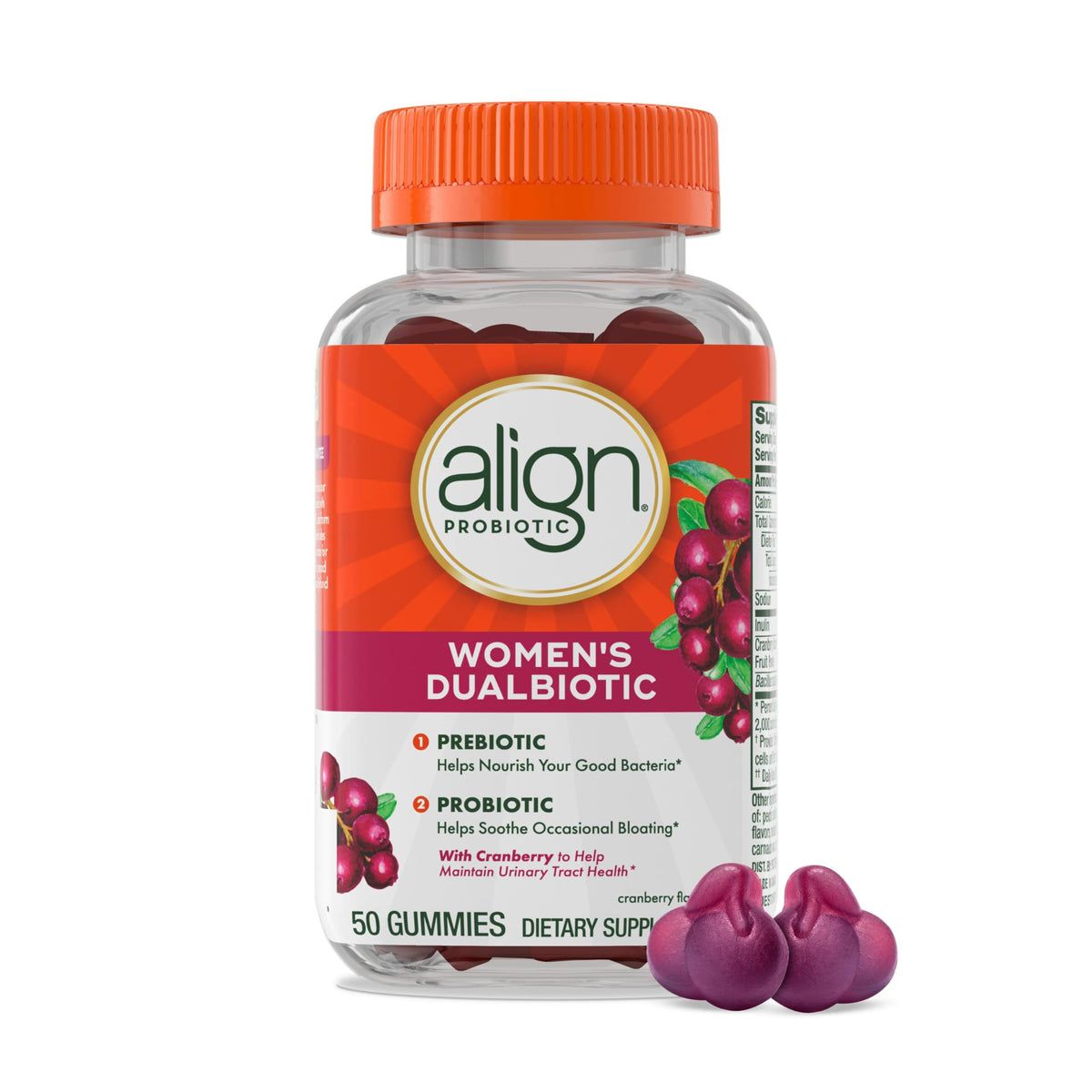 Align Probiotic Women’s Dualbiotic with Cranberry for Urinary Tract Health
