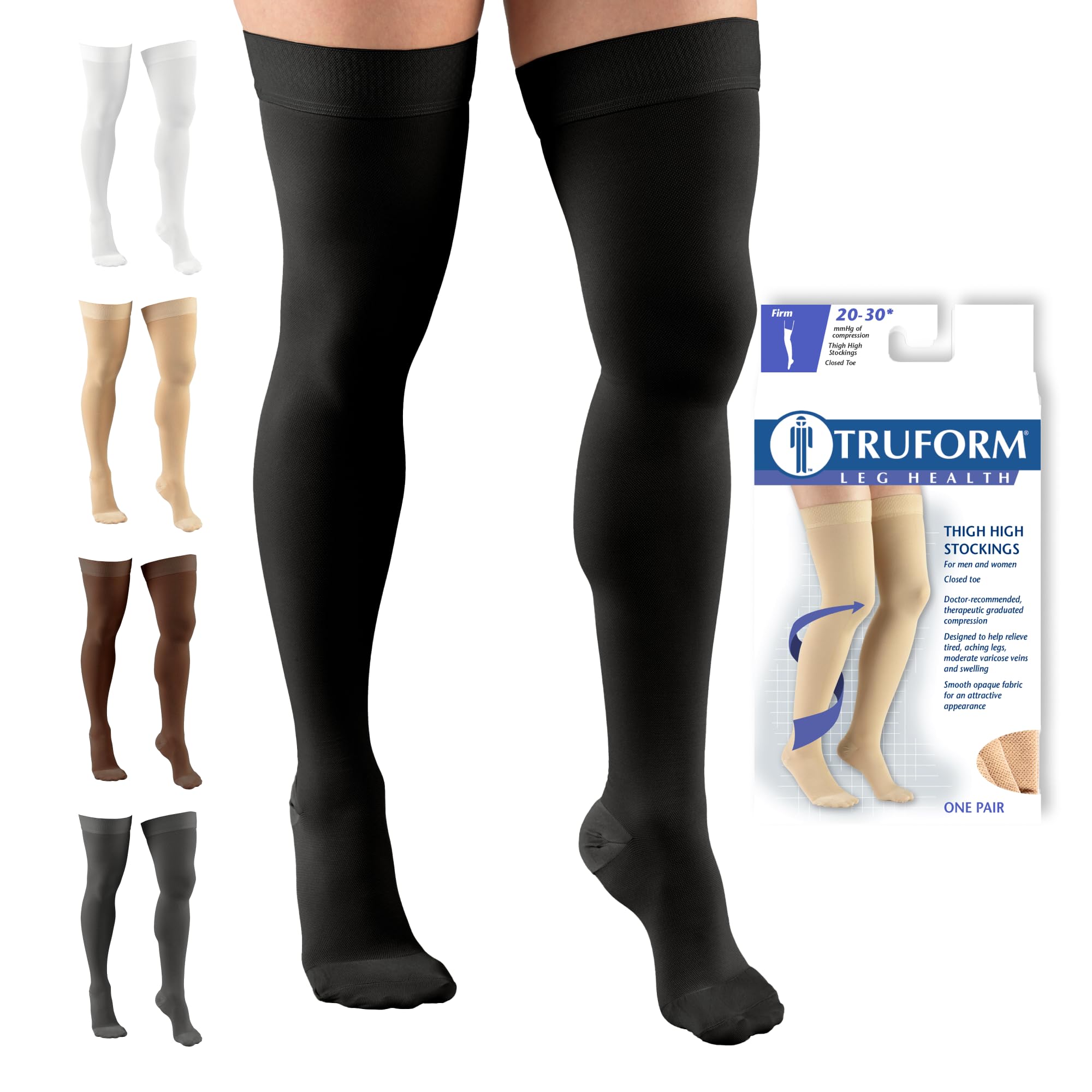 Truform 8868 Medical Support Hose - Unisex 20-30 mmHg

