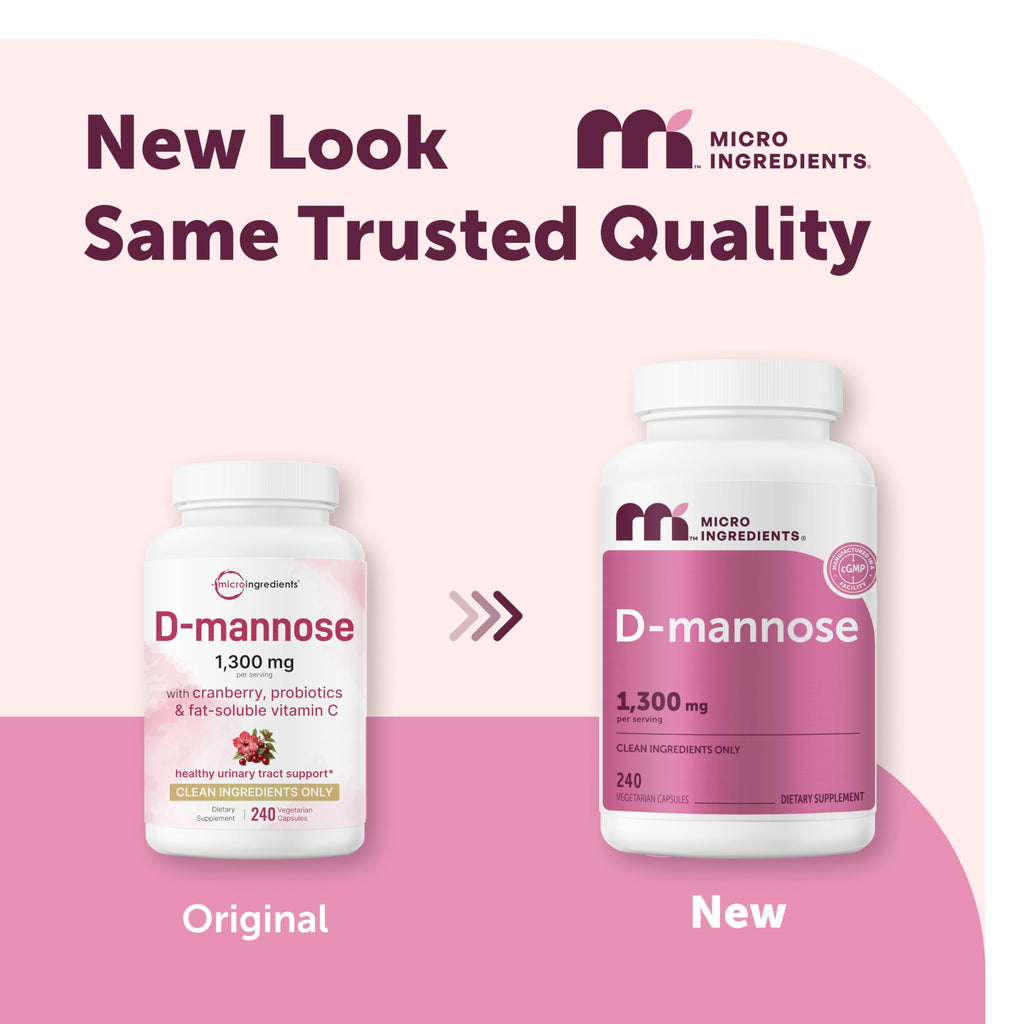 Micro Ingredients D Mannose Capsules Cranberry & Probiotics

