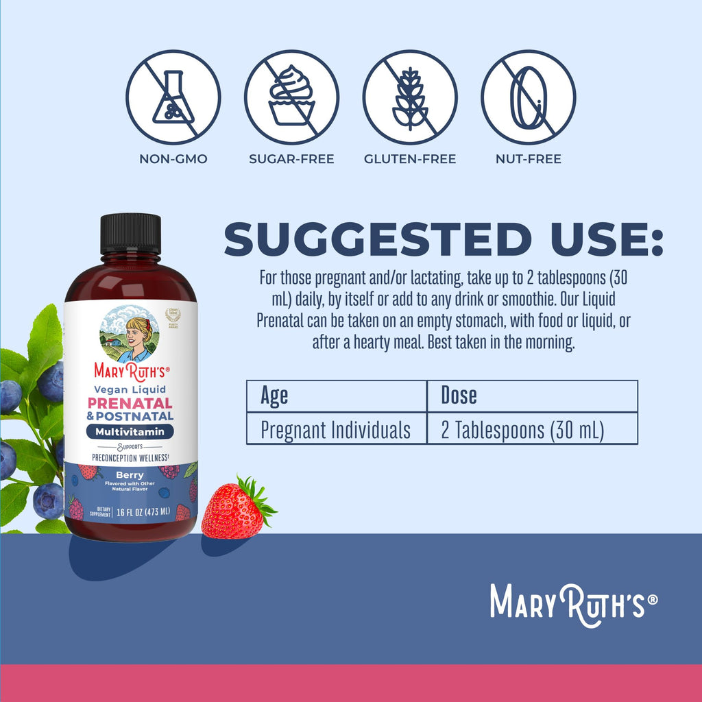 MaryRuth's Prenatal & Postnatal Liquid Multivitamin for Women

