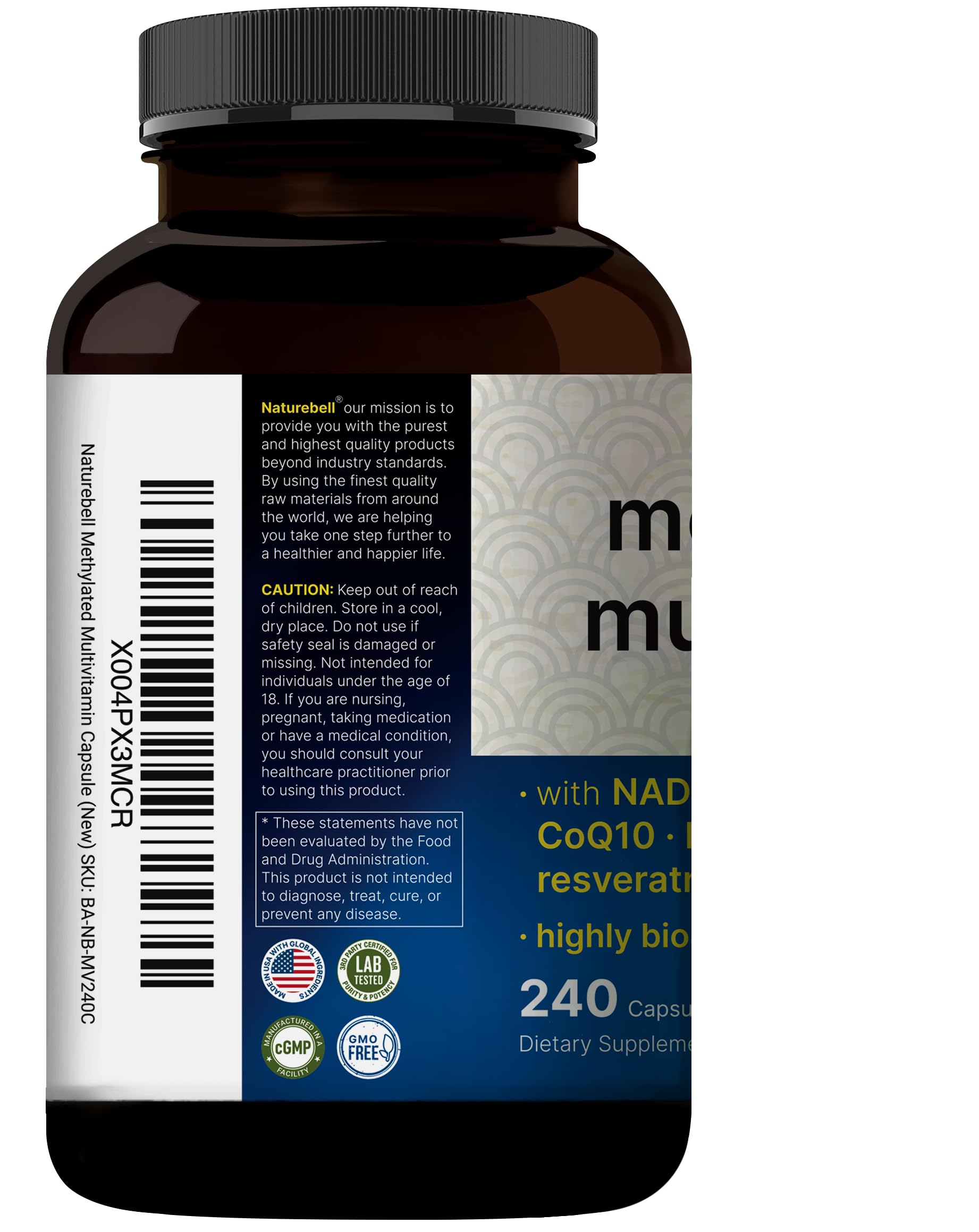 Methylated Multivitamin for Men and Women | High-Absorption

