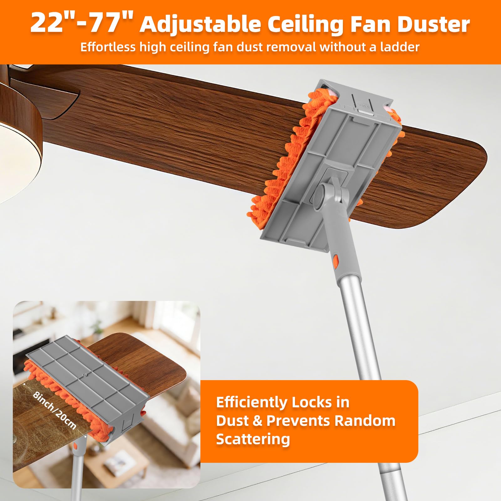 Ceiling Fan Cleaner Duster Kit | Multi-Functional Cleaning Set

