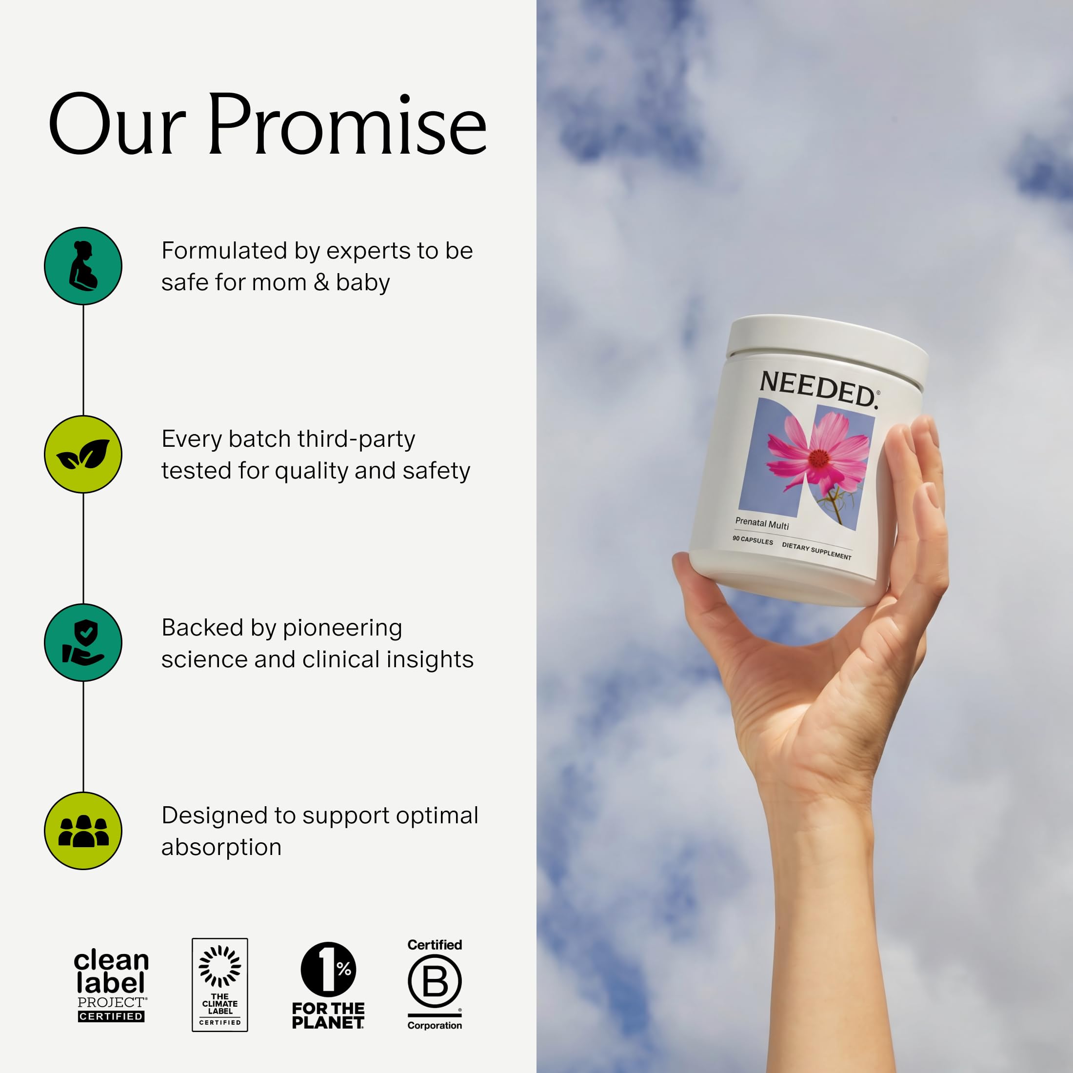 Needed Prenatal Multivitamin for Pregnancy & Breastfeeding

