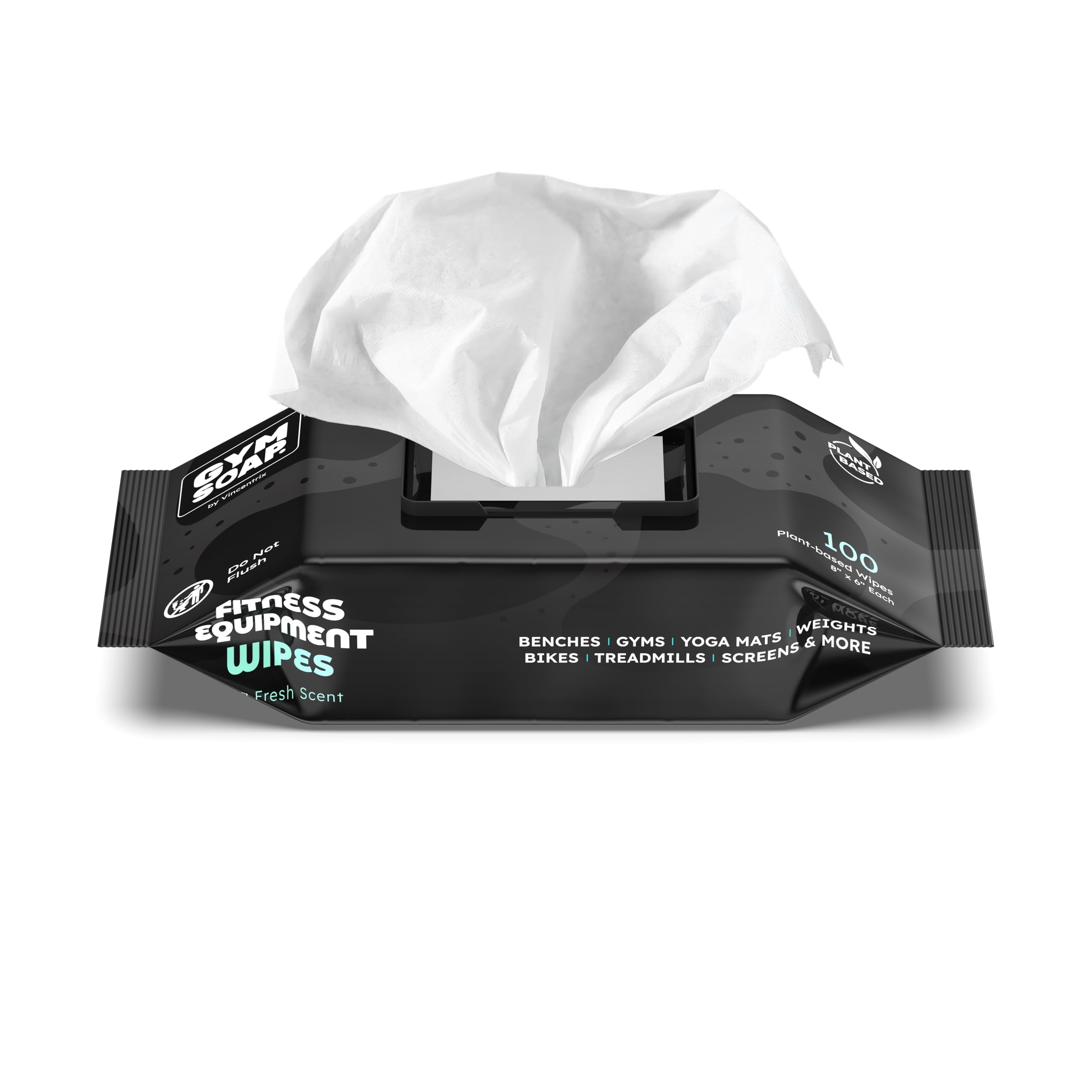 GymSoap Plant-Based Gym Equipment Wipes


