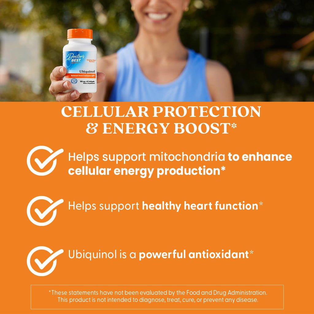 CoQ10 Doctor's Best Kaneka Ubiquinol Supplement

