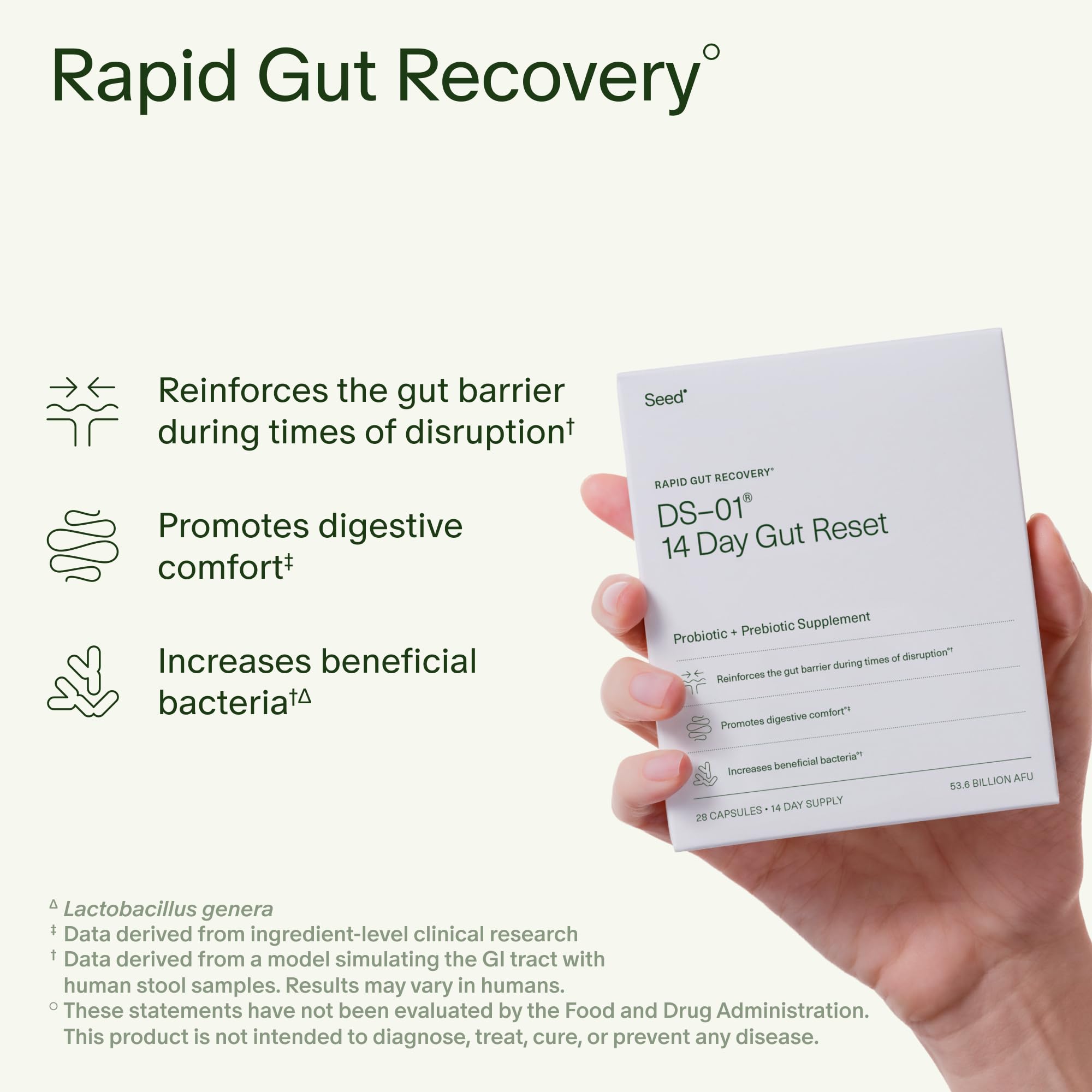 Seed Probiotic & Prebiotic Digestive Health Supplement

