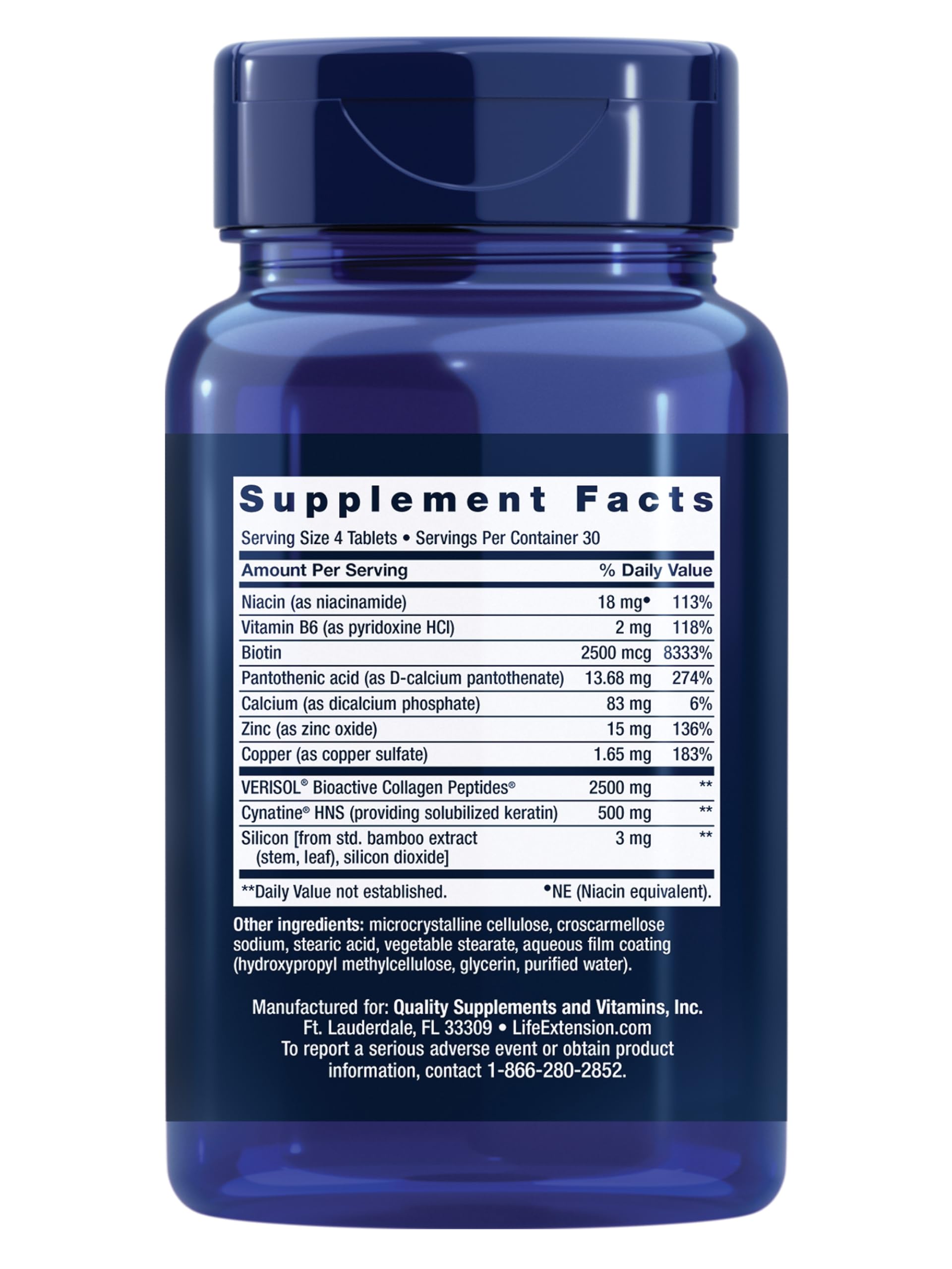 Life Extension Hair, Skin & Nails Collagen Plus Formula

