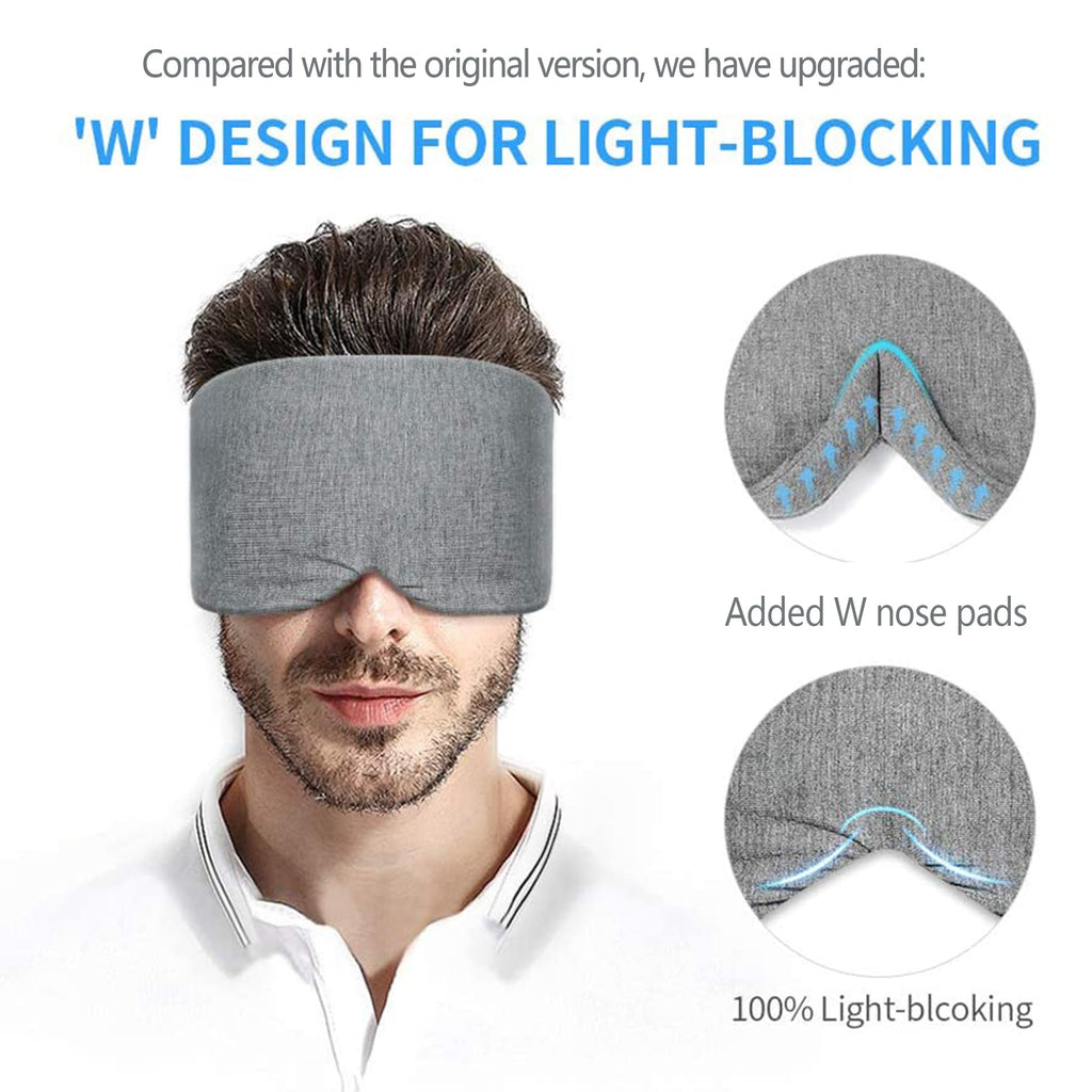 FRESHME Cotton Sleep Eye Mask - Blackout & Adjustable Strap

