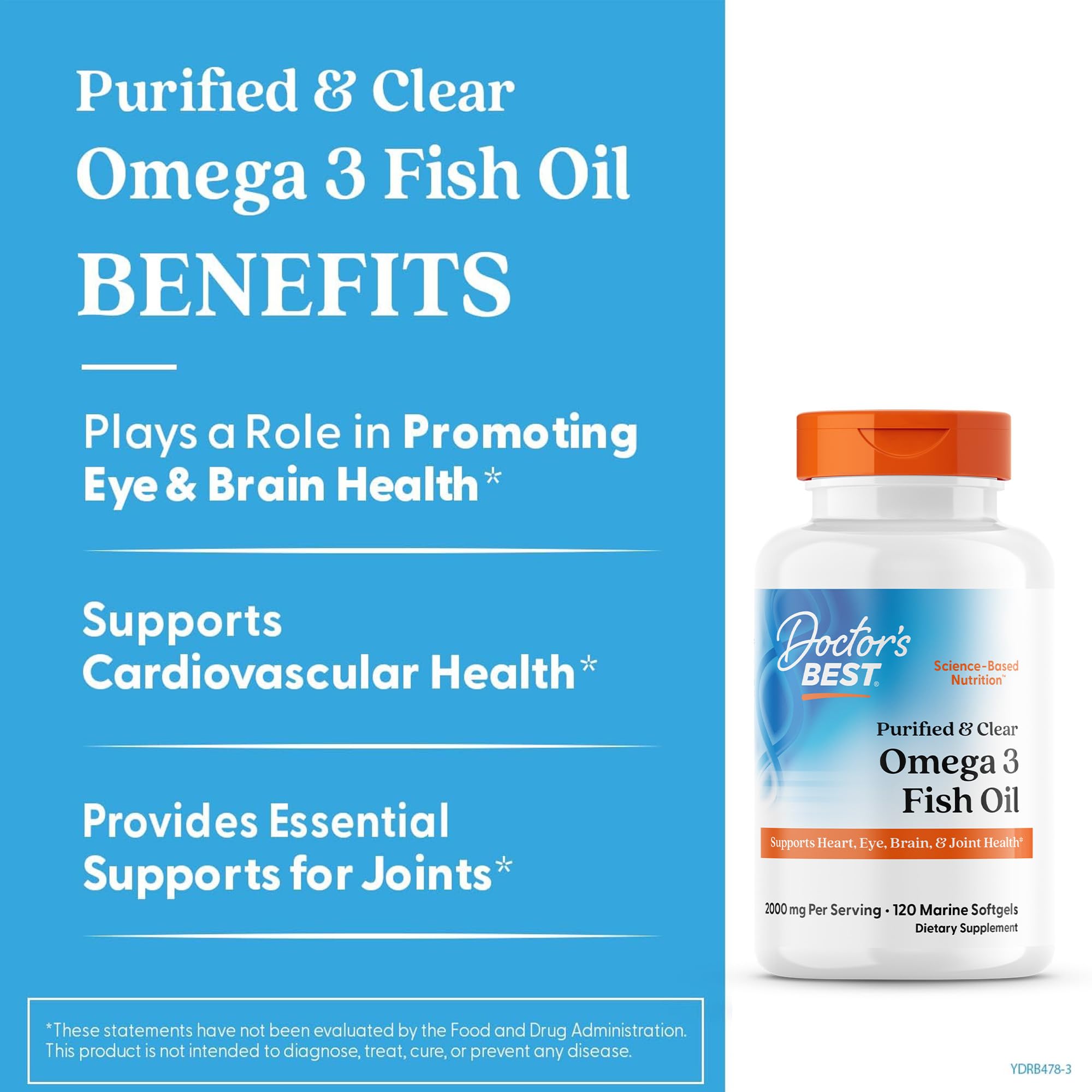 Doctor's Best Omega-3 Fish Oil | Heart & Brain Health


