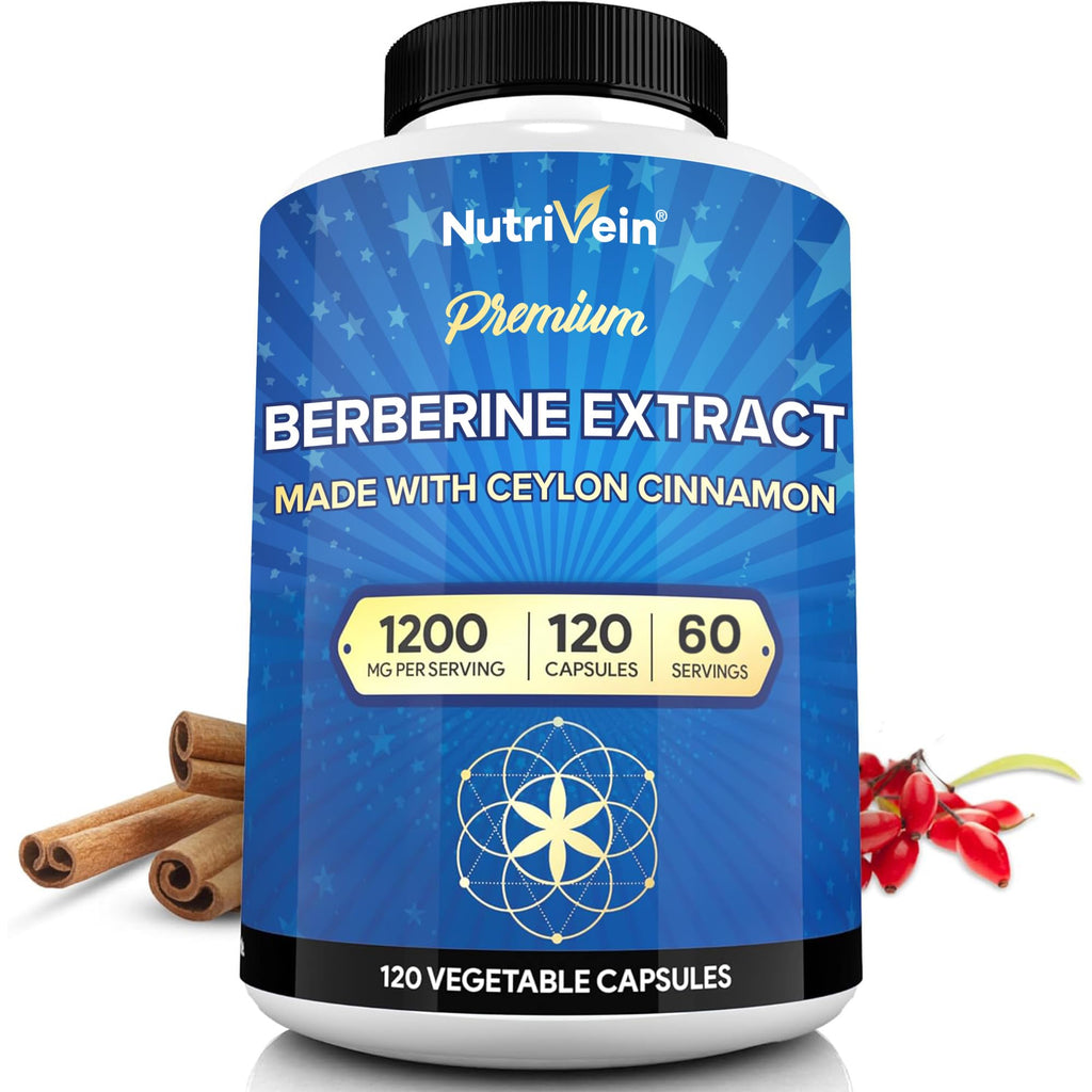 Nutrivein Berberine Supplement | High-Absorption Formula

