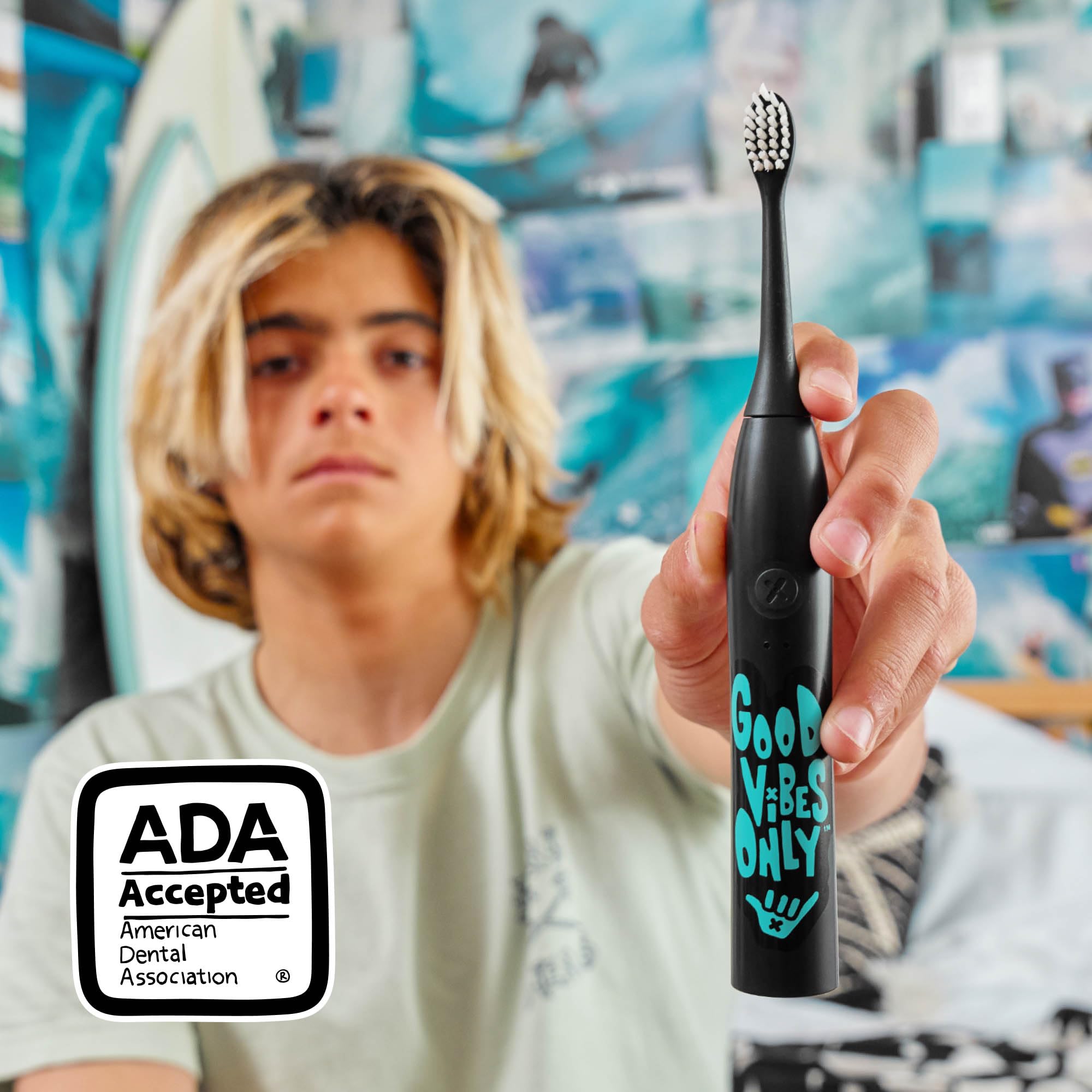 Sonic X Kids Electric Toothbrush - Rechargeable, 2-Speed & Timer

