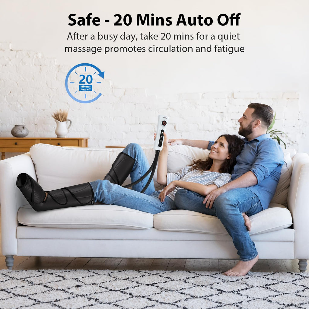 CINCOM Leg Massager for Circulation & Pain Relief

