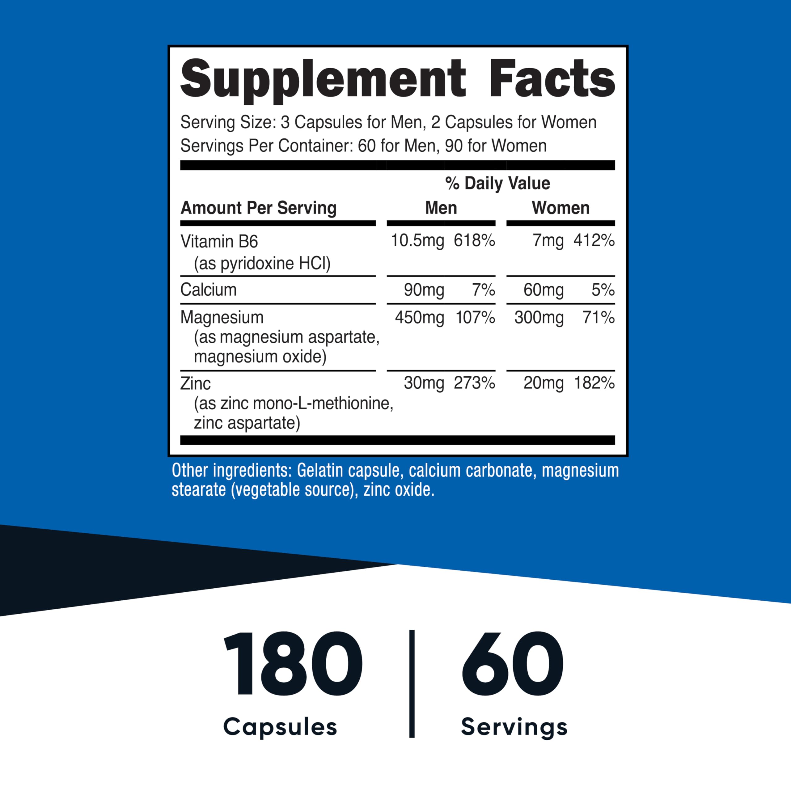 Nutricost ZMA Supplement | Non-GMO & Gluten Free

