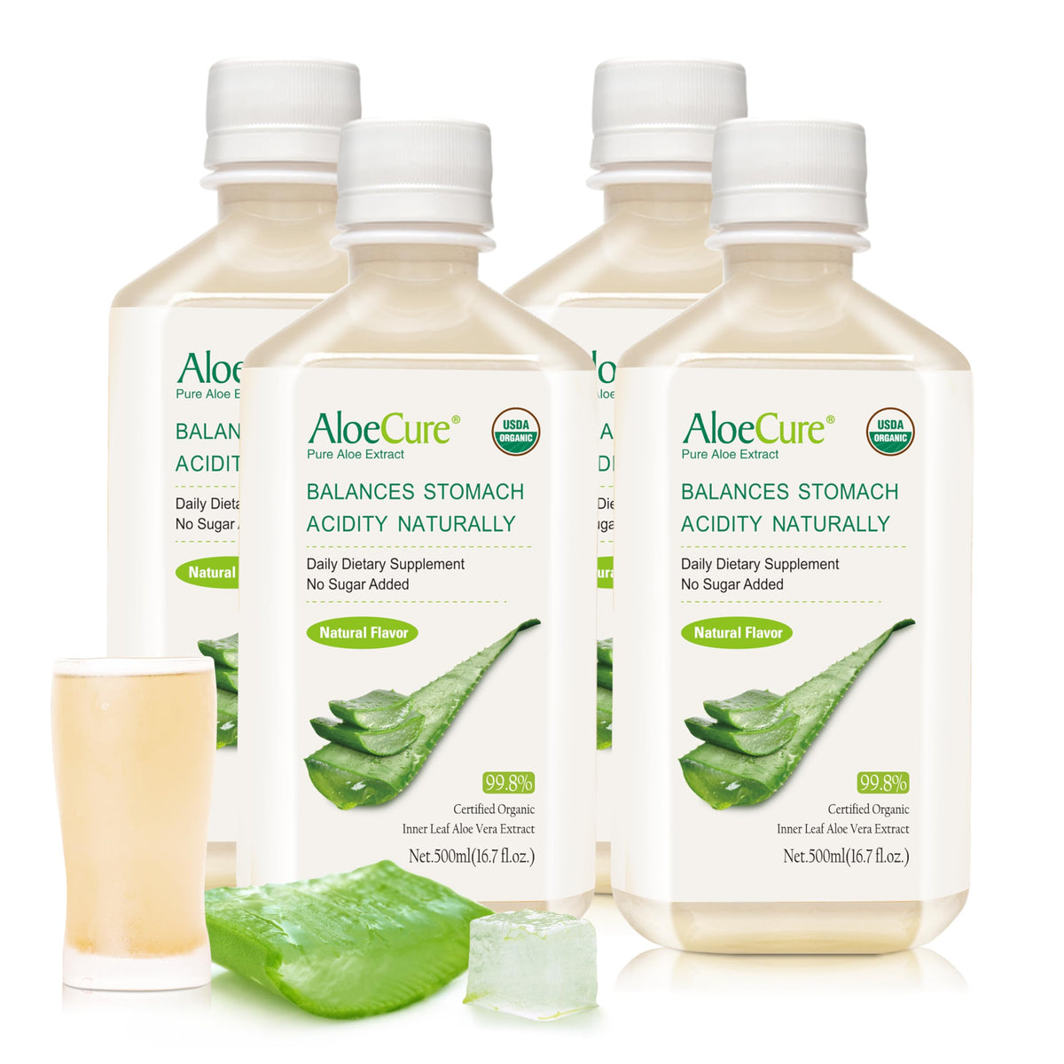Aloe Vera Juice by AloeCure, USDA Organic