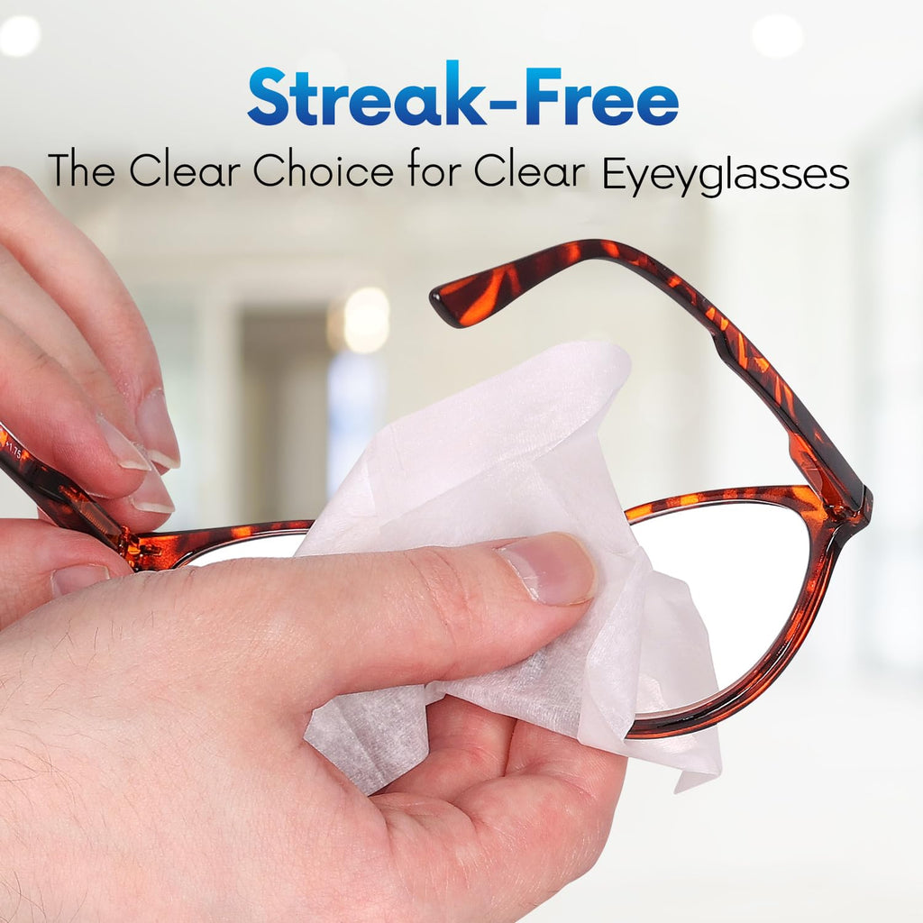 OPTEEL Lens Wipes for Eyeglasses - Pre-moistened Cleaning

