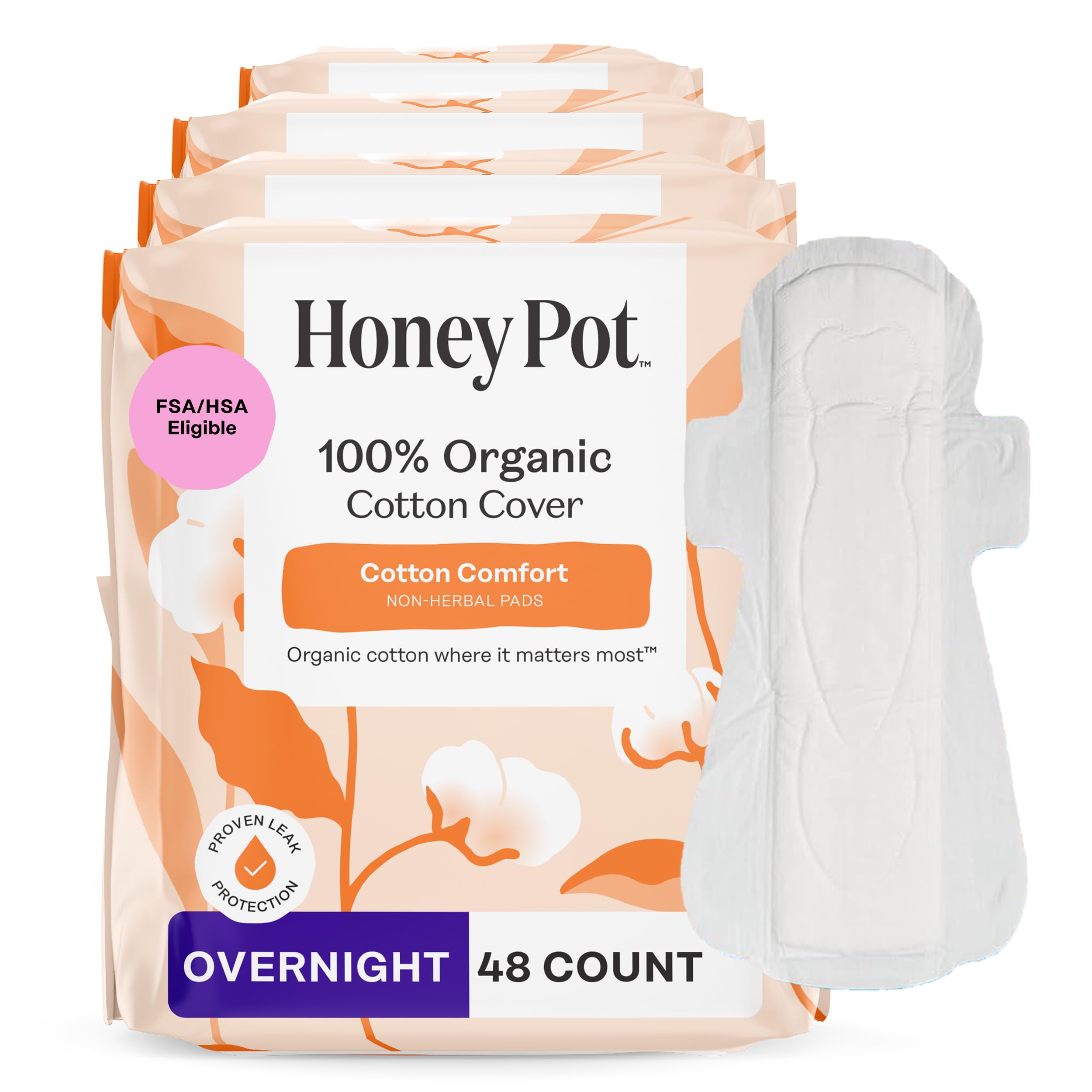 Sanitary Pads with Wings by The Honey Pot Company