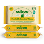 Caboo Bamboo Flushable Wipes | Septic Safe & Biodegradable

