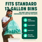 HoldOn Compostable Kitchen Bags | Leakproof Plant-Based

