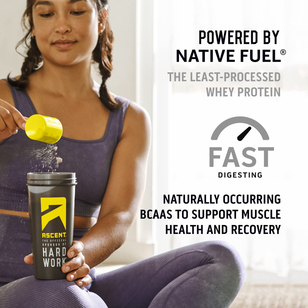 Ascent 100% Whey Protein Powder - Post Workout Isolate

