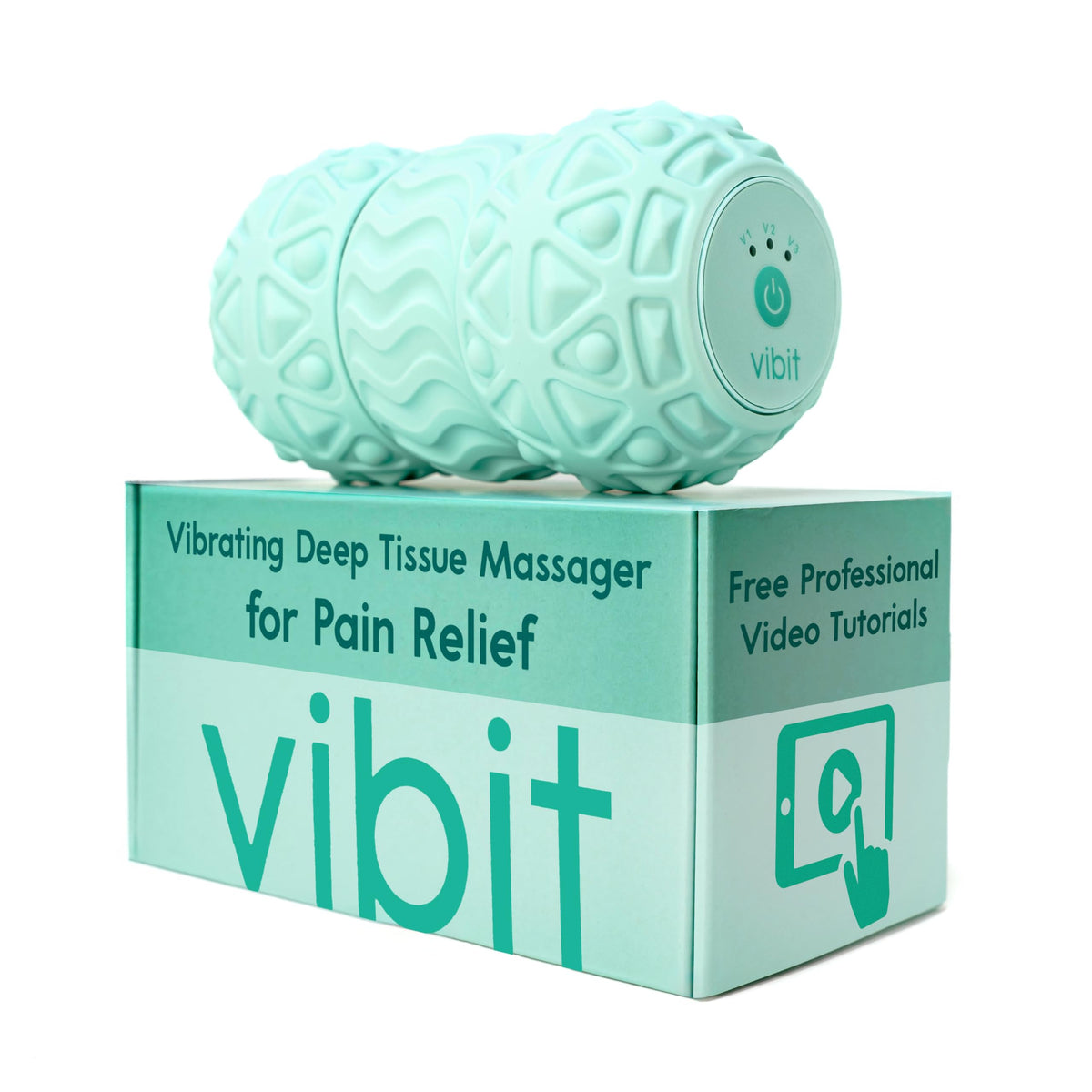Vibit Vibrating Massage Roller for Deep Tissue Relief