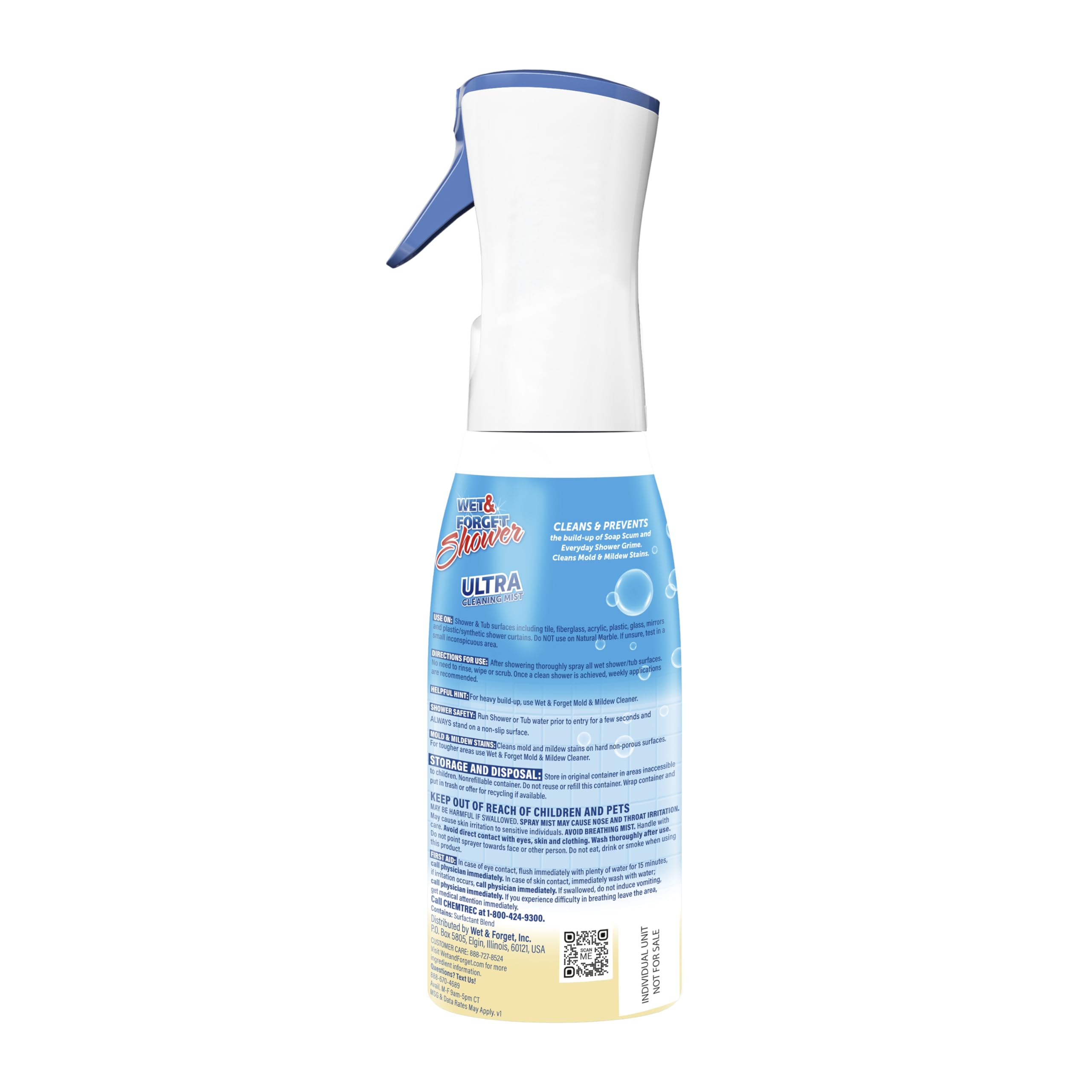 Shower Ultra Cleaner Mist by Wet & Forget - No-Scrub Spray

