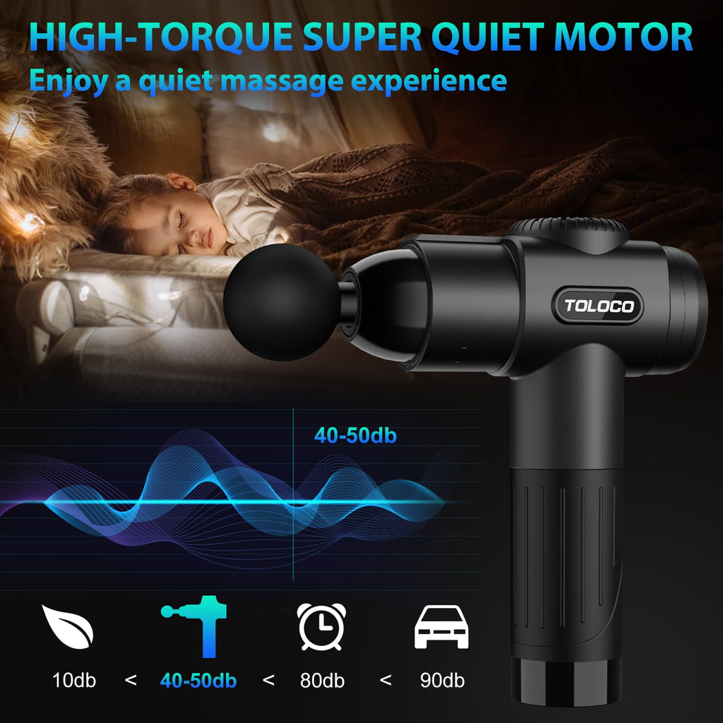 TOLOCO Massage Gun Deep Tissue Percussion Massager

