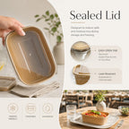 Kaderron Paper Bowls with Lids – Heavy Duty, Microwave Safe

