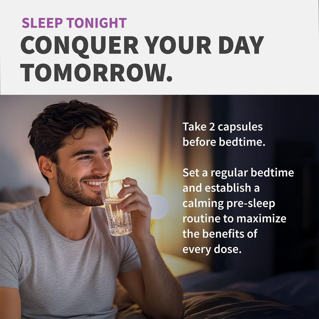 Melatonin Sleep Capsules – 12-in-1 Magnesium Glycinate Blend

