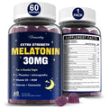 Melatonin Gummies 30mg for Adults with L-Theanine - Berry