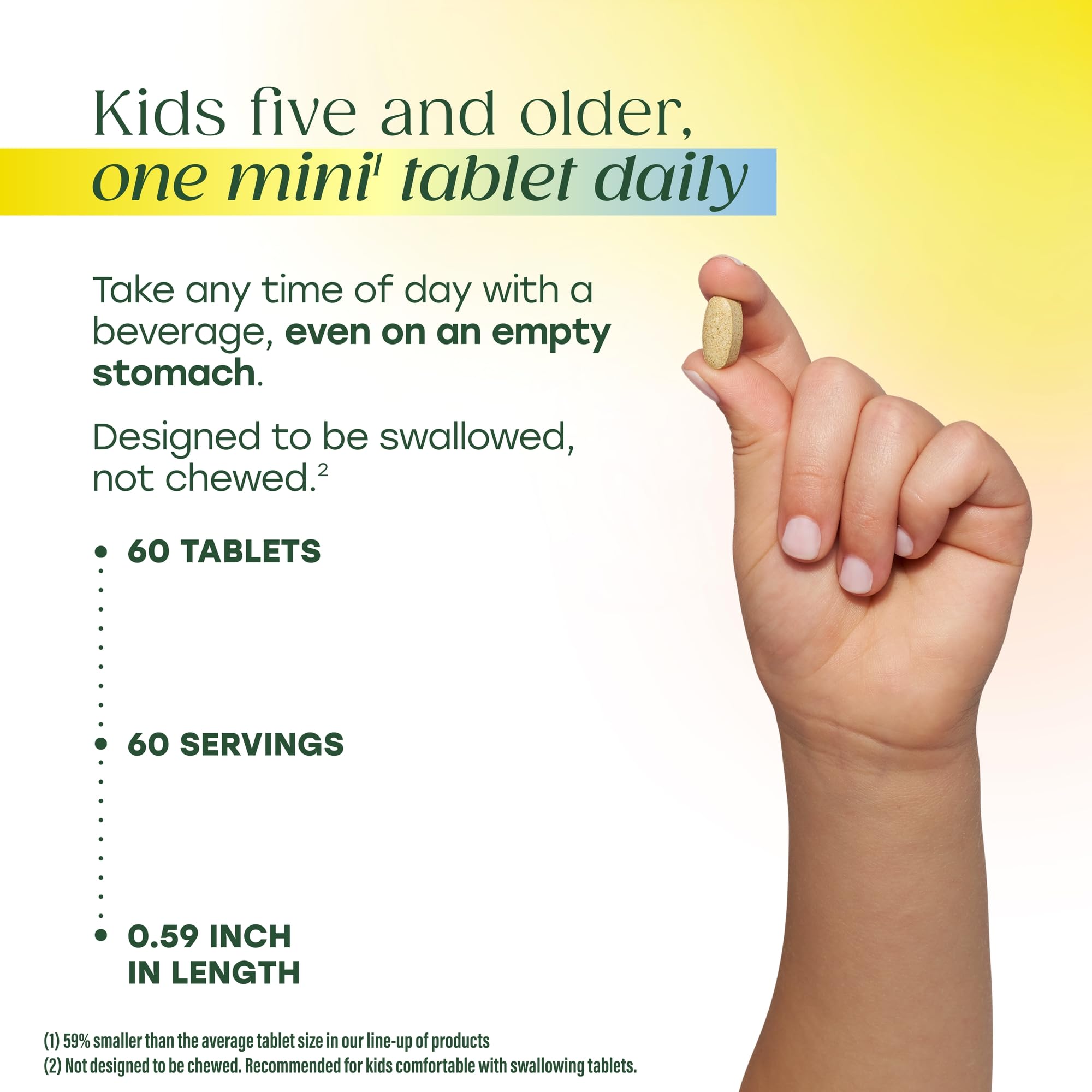 MegaFood Multivitamin for Kids – One Daily Mini Tablet

