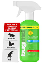 BugMD Peppermint Oil Rodent Spray - Natural Deterrent

