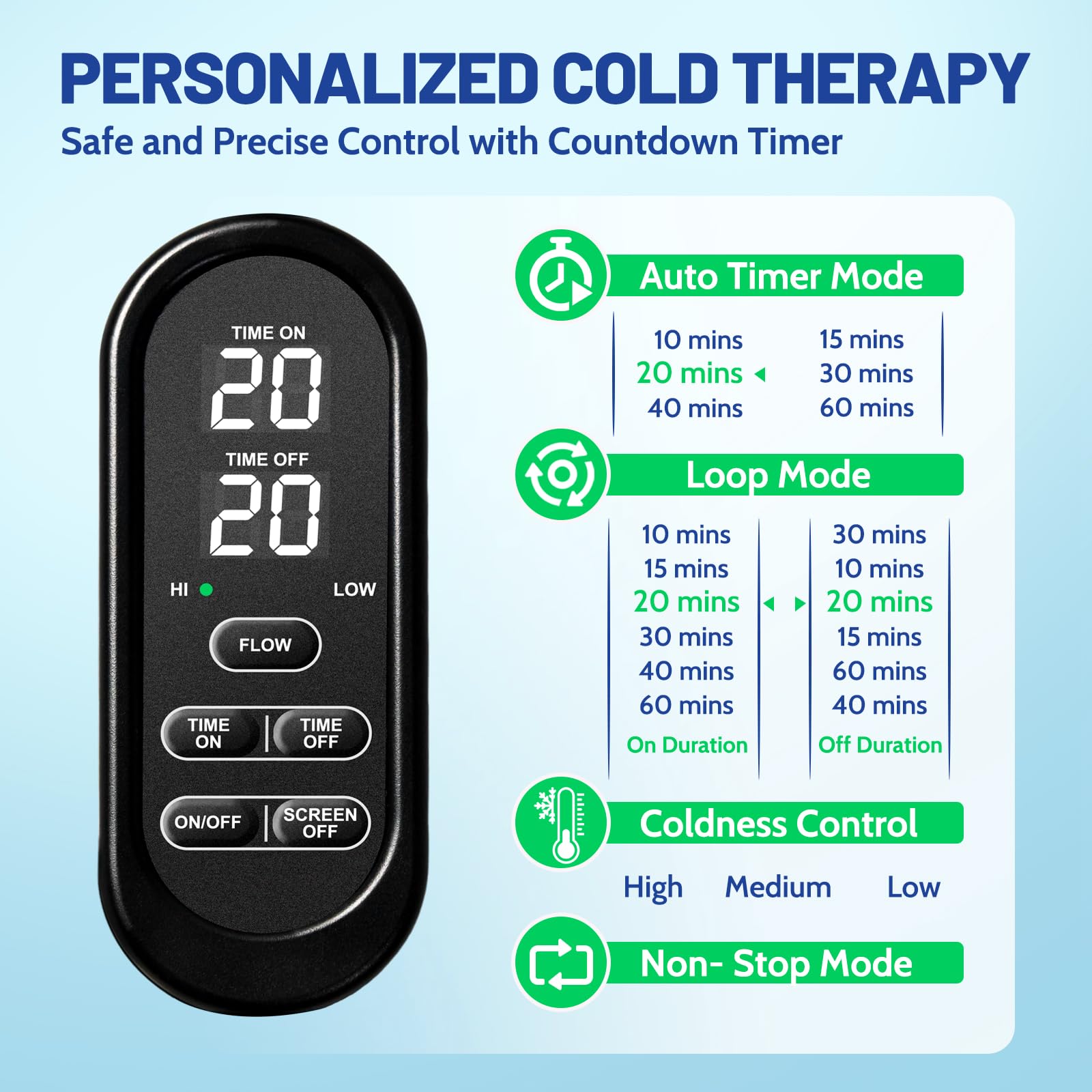 GALINAND Knee Ice Therapy Machine - Portable Cryotherapy System

